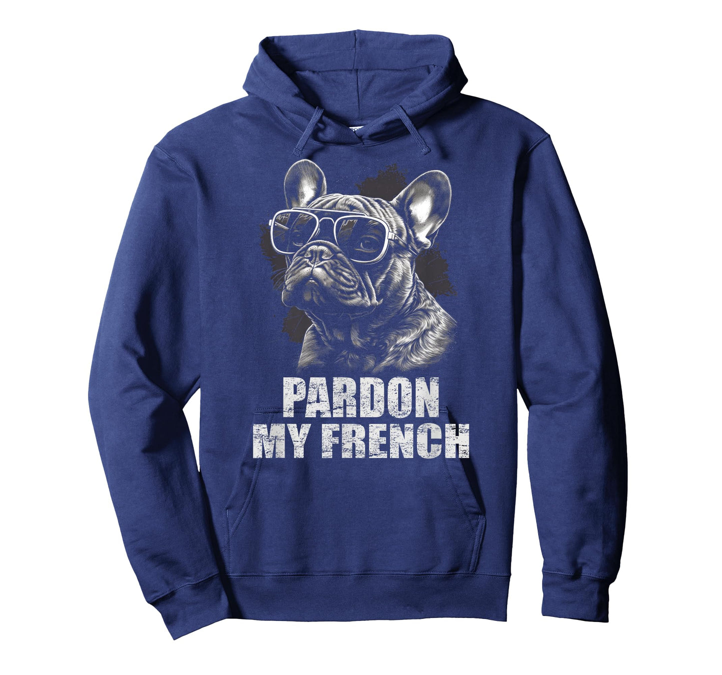 French Bulldog Funny Art with Pardon My French Design T-Shirt