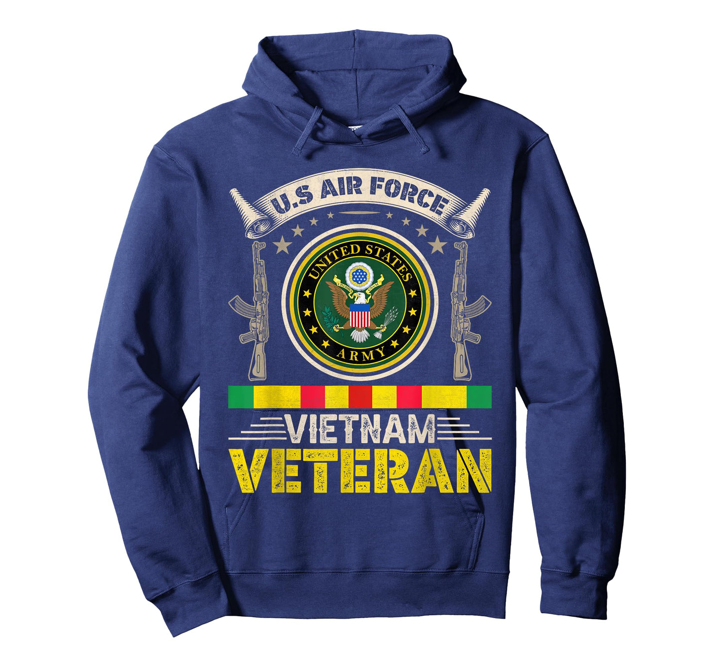 Vintage US Air Force Vietnam Veteran USA Flag Veterans Day T-Shirt for Women Men