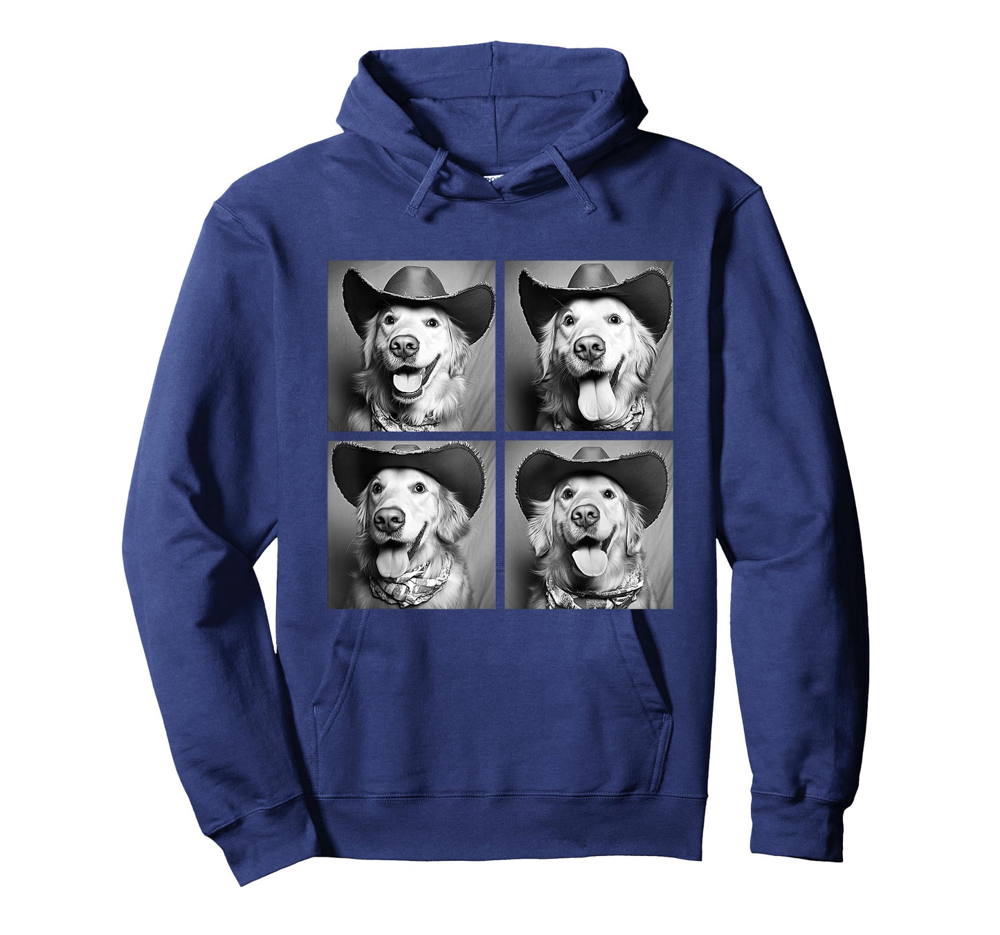 Western Golden Retriever Funny Cowboy Dog T-Shirt