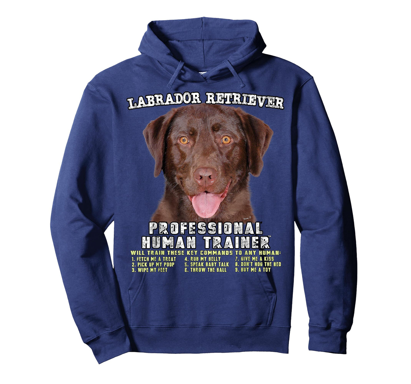 Labrador Retriever Chocolate Lab Professional Human Trainer T-Shirt