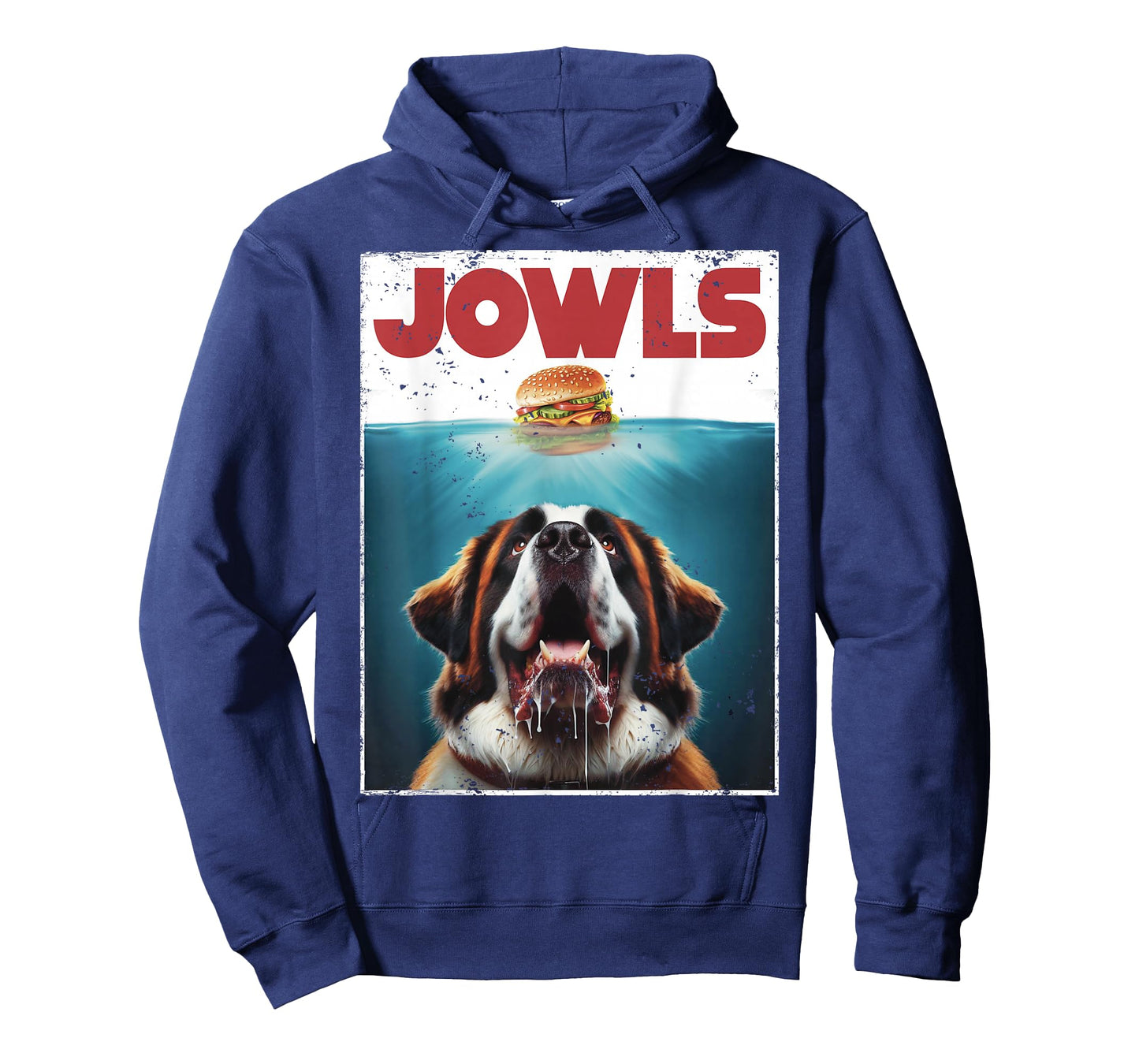 Funny St. Bernard, Jowls Burger, Saint Giant Dog Mom, Dad T-Shirt