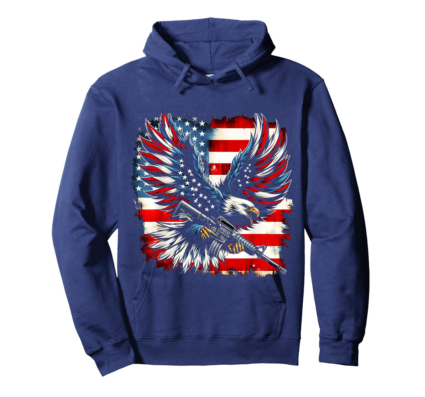 American Flag Eagle with Rifle T-Shirt