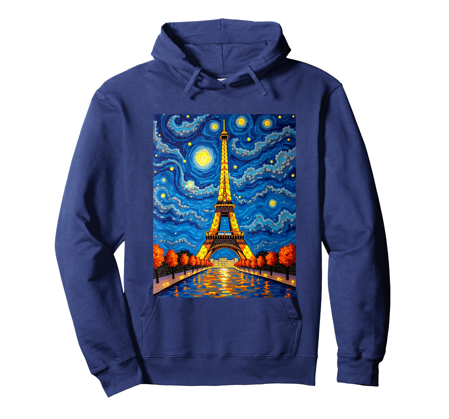 Paris Art Night Impressionist Style T-Shirt