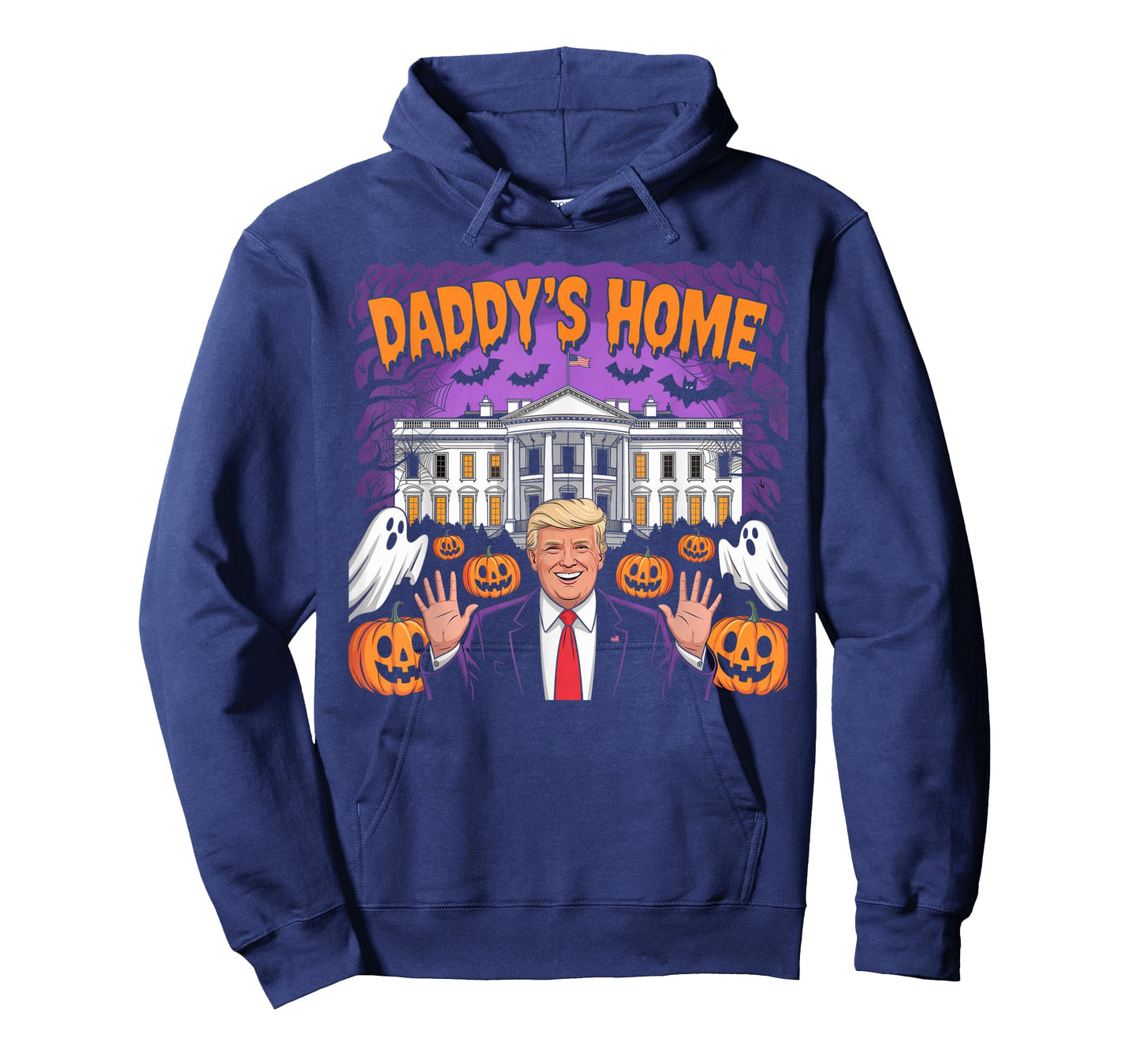 Funny Patriotic Halloween 2025 Daddy's Home White House USA T-Shirt