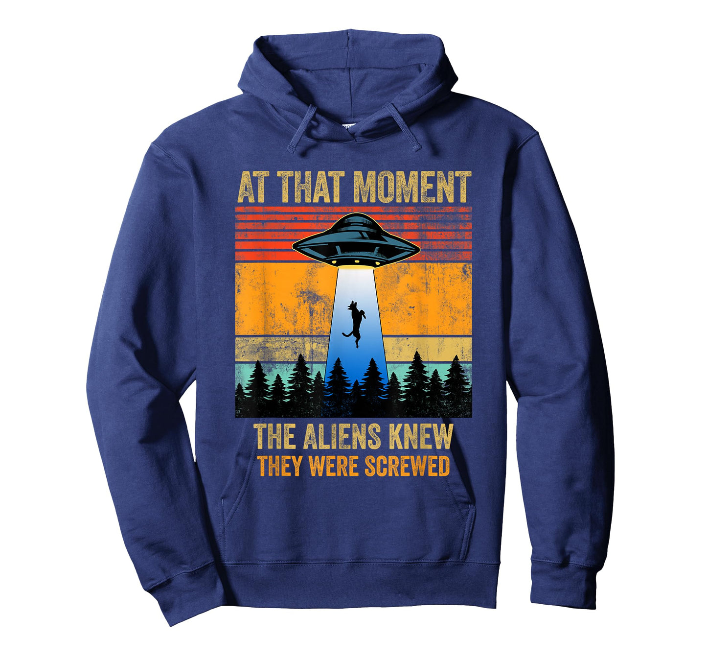 Funny Alien Abduction Malinois Dutch Shepherd UFO UAP Dog T-Shirt