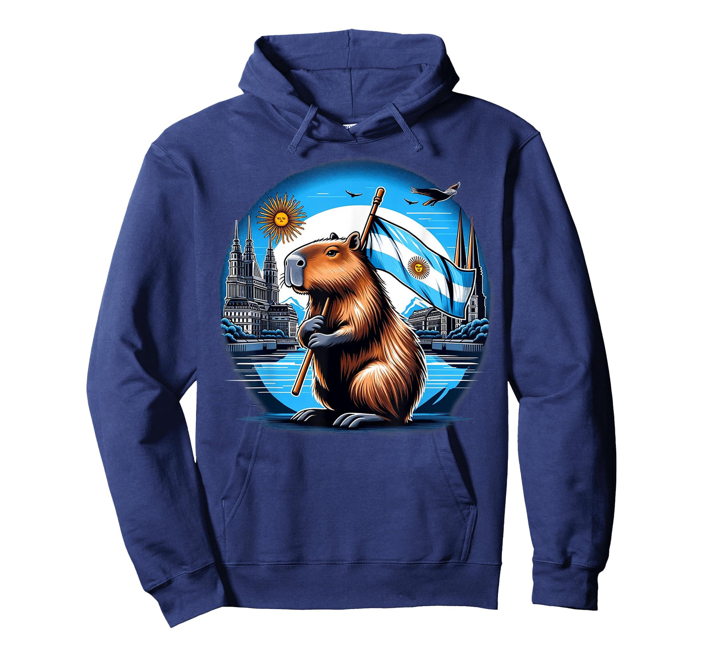 Argentina Flag Capybara - National Day Capivara T-Shirt