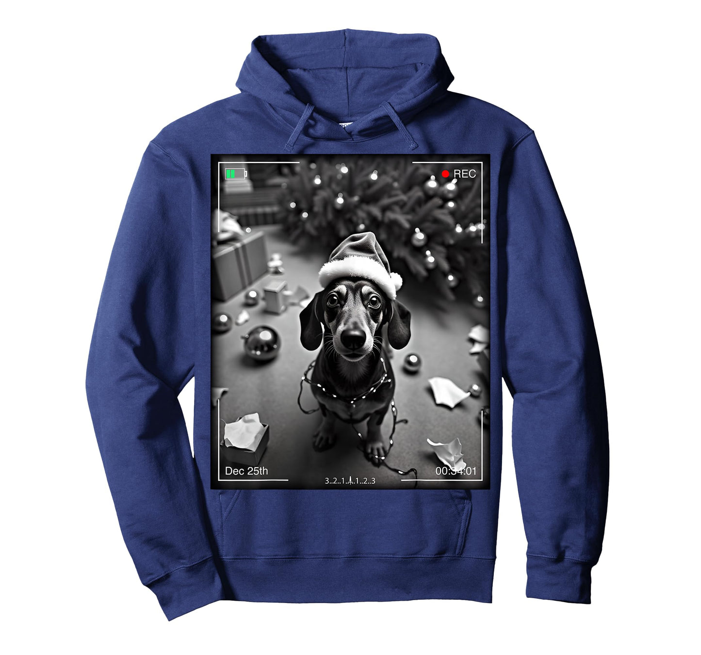 Christmas Dachshund Caught On Camera T-Shirt
