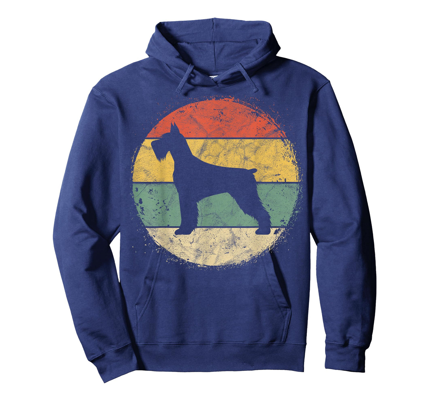 Circular Retro Schnauzer Owner Gift Standard Giant Dog Mom T-Shirt