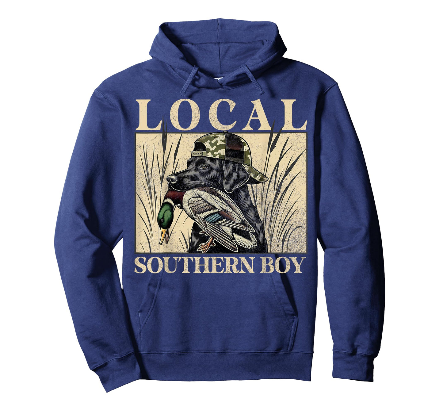 Local Southern Boy Duck Hunting Black Lab Outdoor Vintage T-Shirt
