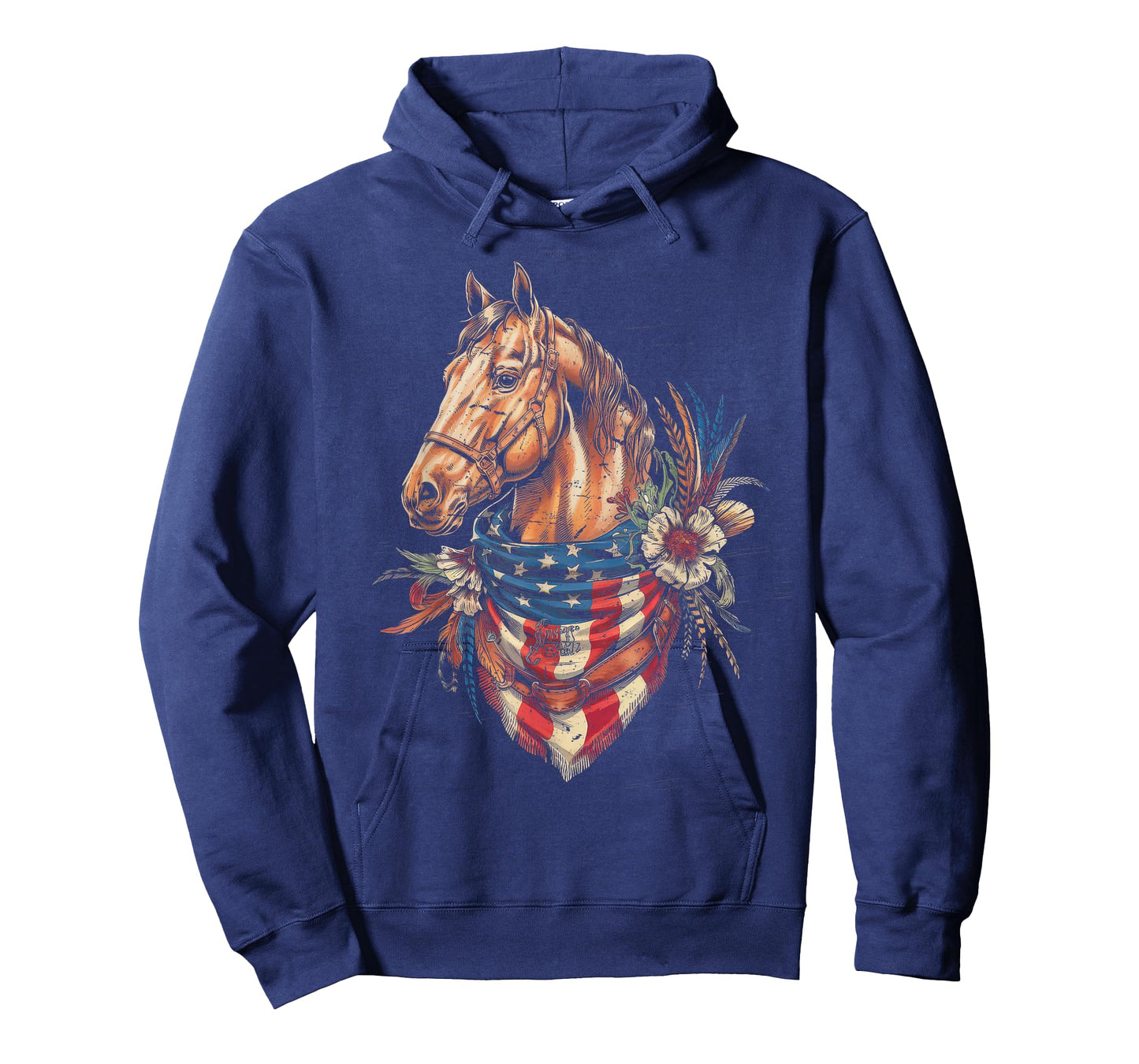 American Flag Horse Riding Tshirt Women Country Patriot USA T-Shirt