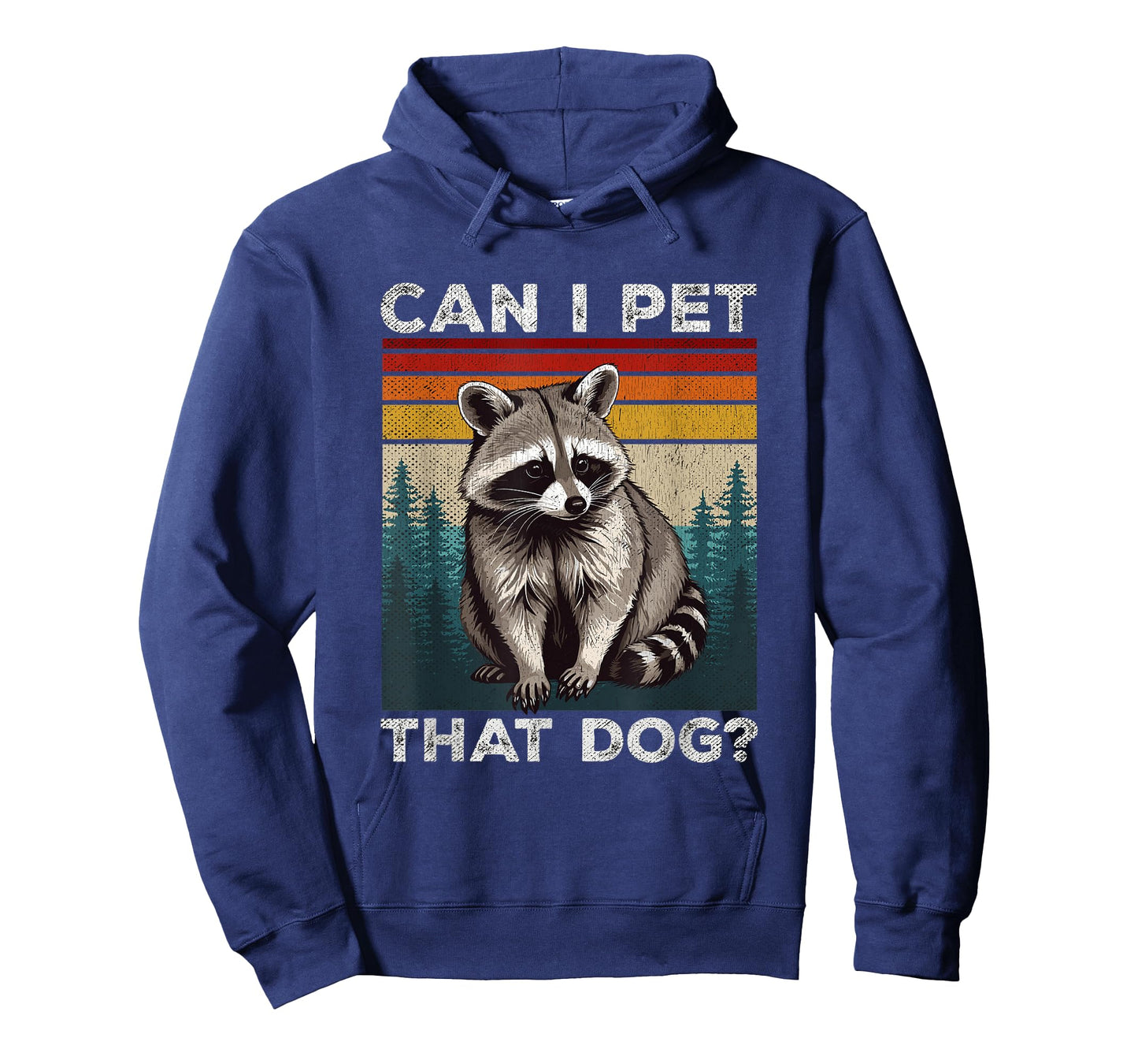 Can I Pet That Dog Meme Retro Animal Lover Funny Raccoon T-Shirt