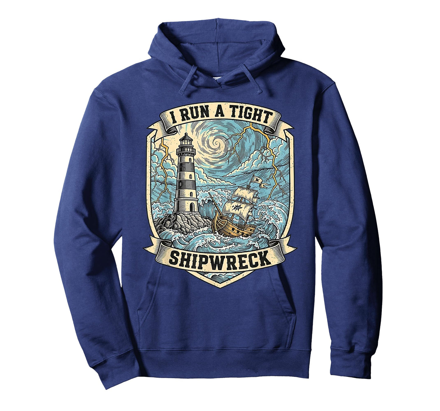 Vintage I Run a Tight Shipwreck Sarcastic Homeschool Mom T-Shirt