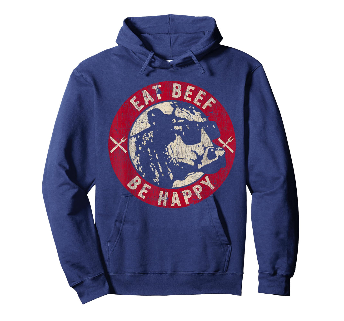 Eat Beef Be Happy Funny Heifer Cow Farmer T-Shirt