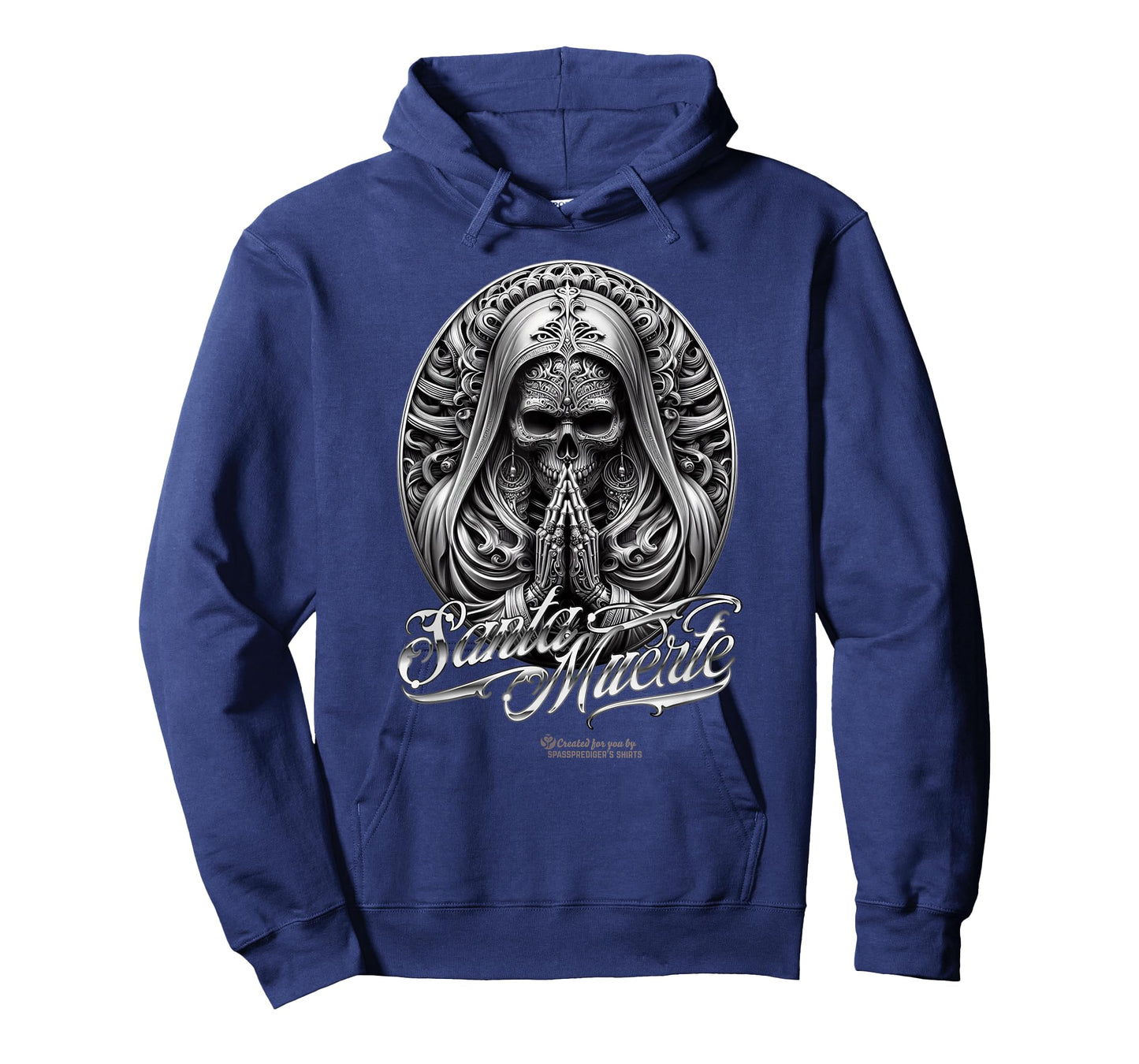 Santa Muerte in Prayer Oval Amulet Santa Muerte T-Shirt