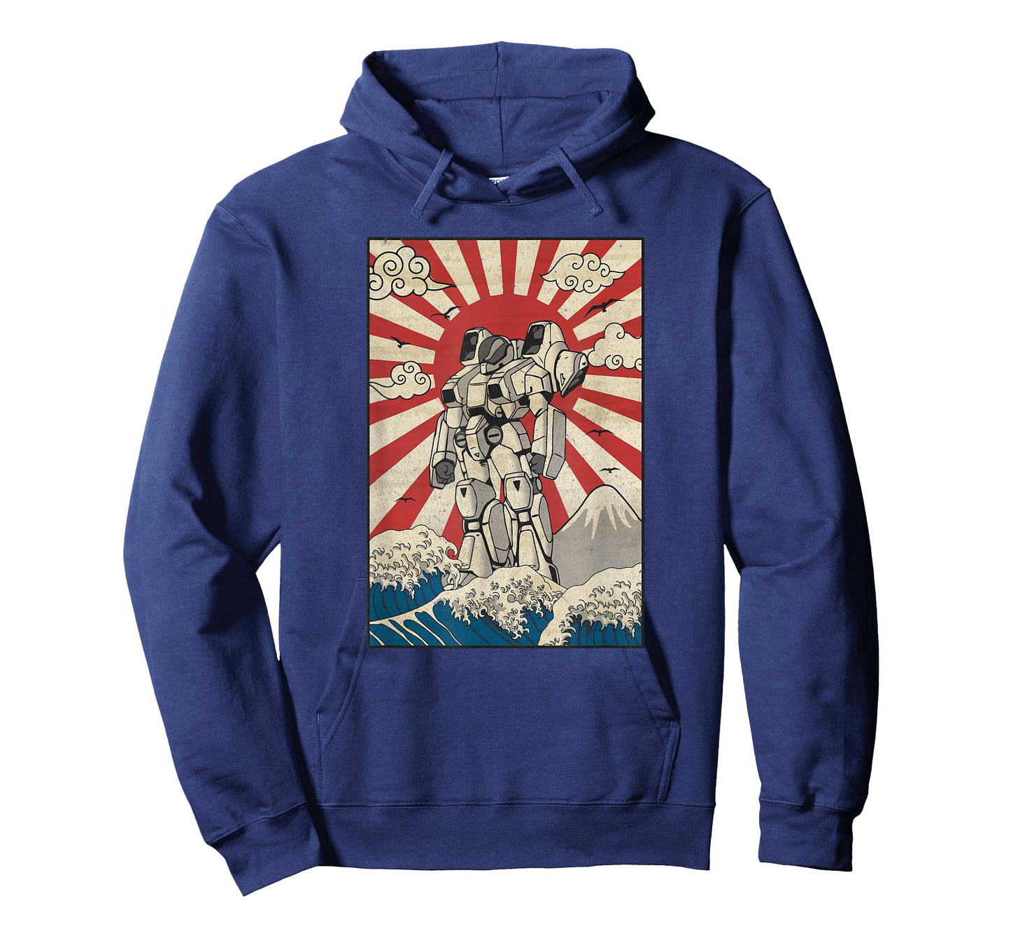 Japanese Mecha Anime Robot Kanagawa Great Wave Manga T-Shirt