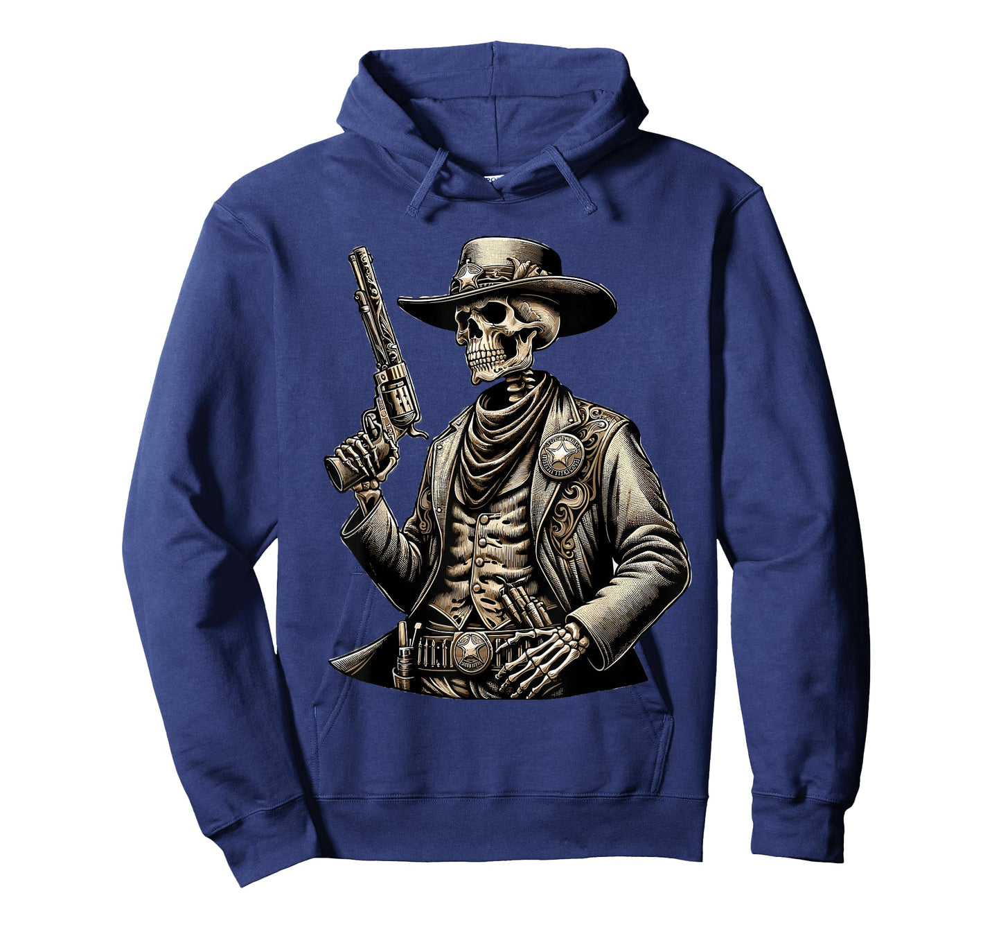 Skeleton Cowboy Gunslinger Outlaw Wild West T-Shirt