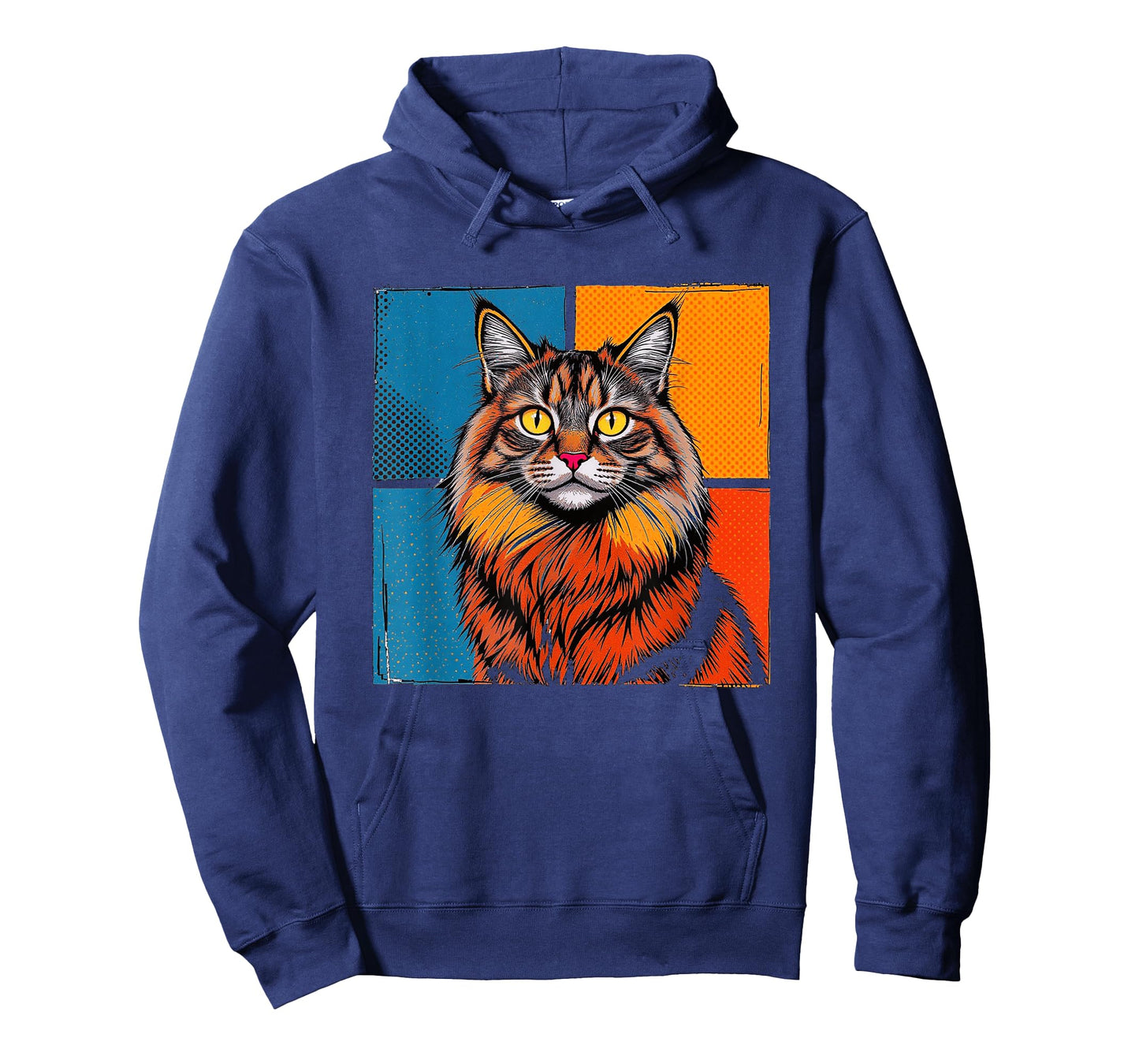 Norwegian Forest Cat Pop Art Funny for Cat Owners and Lovers T-Shirt