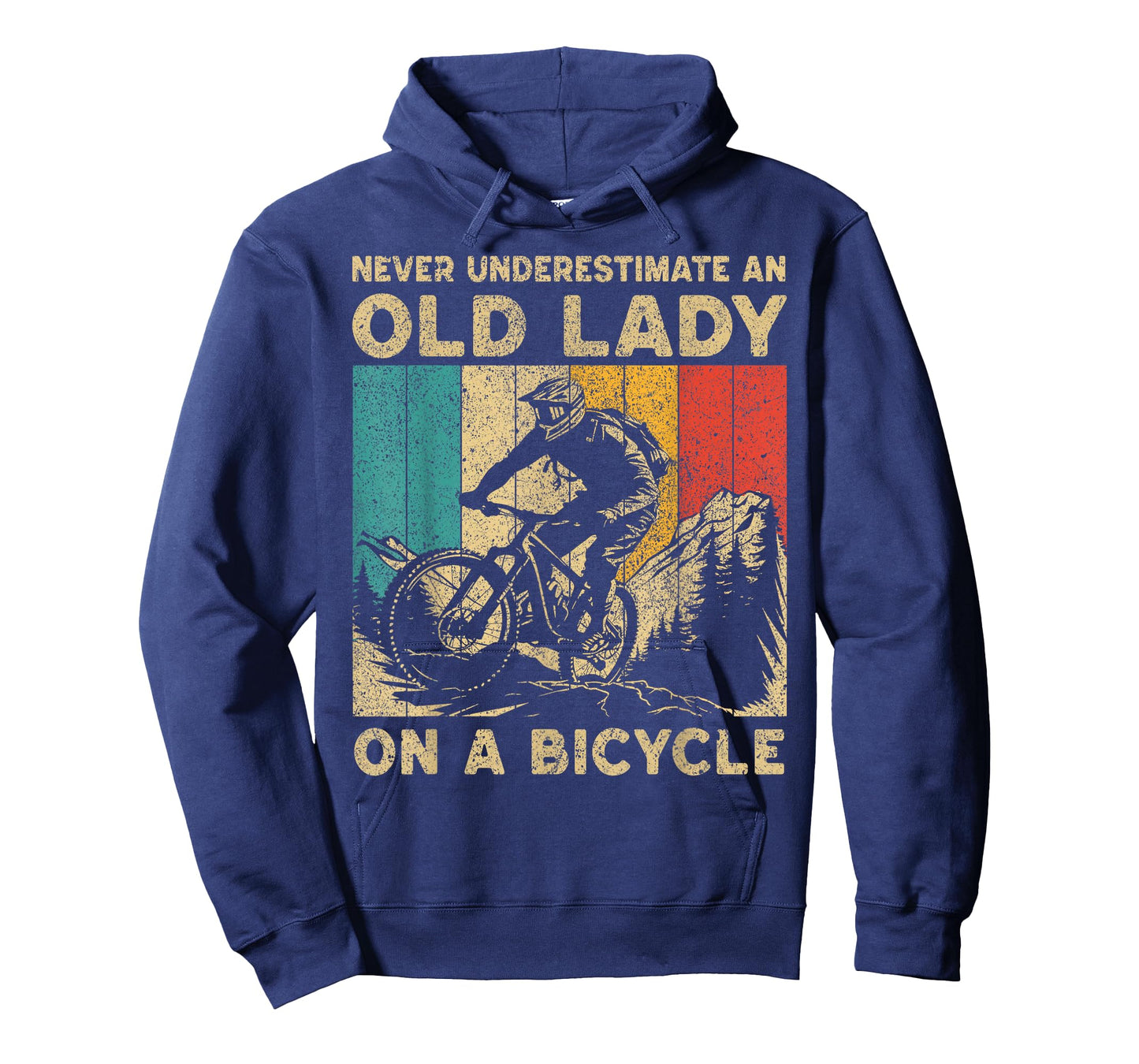 Never Underestimate An Old Lady Bicycle Riding Cyclist Women T-Shirt