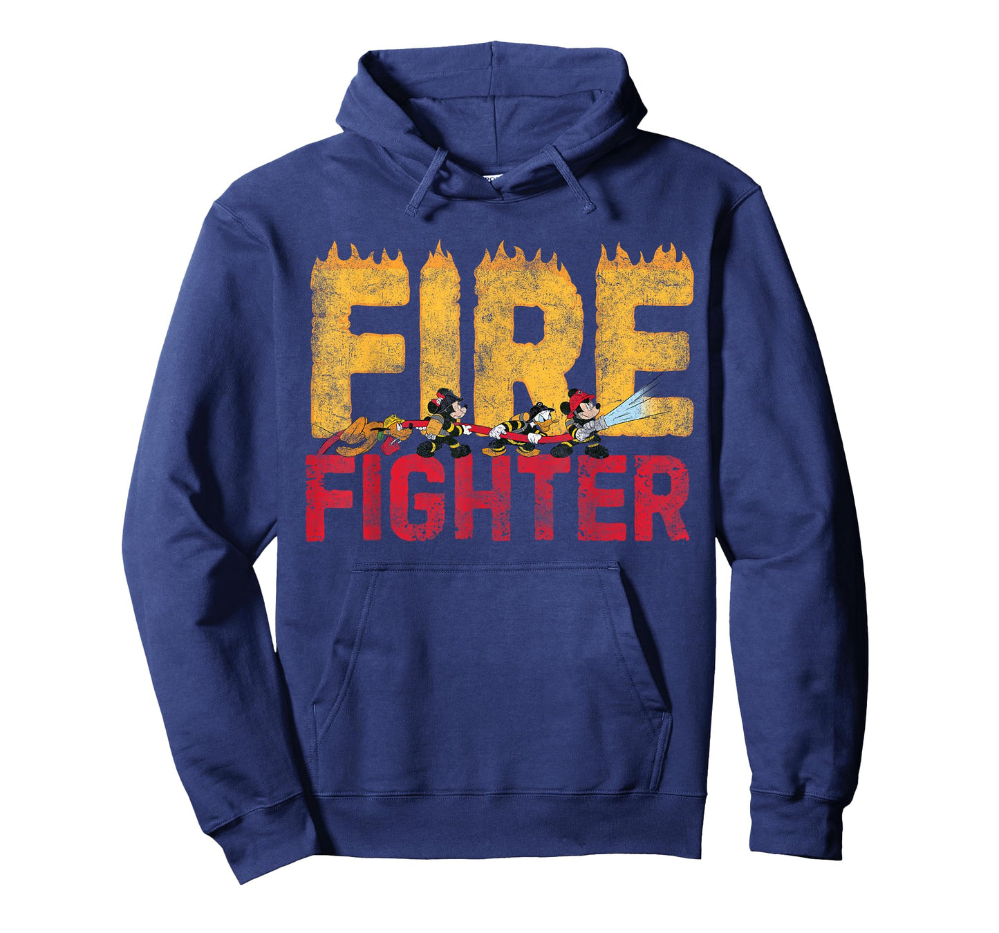 Disney Mickey and Friends Minnie Donald Pluto Fire Fighters T-Shirt Small