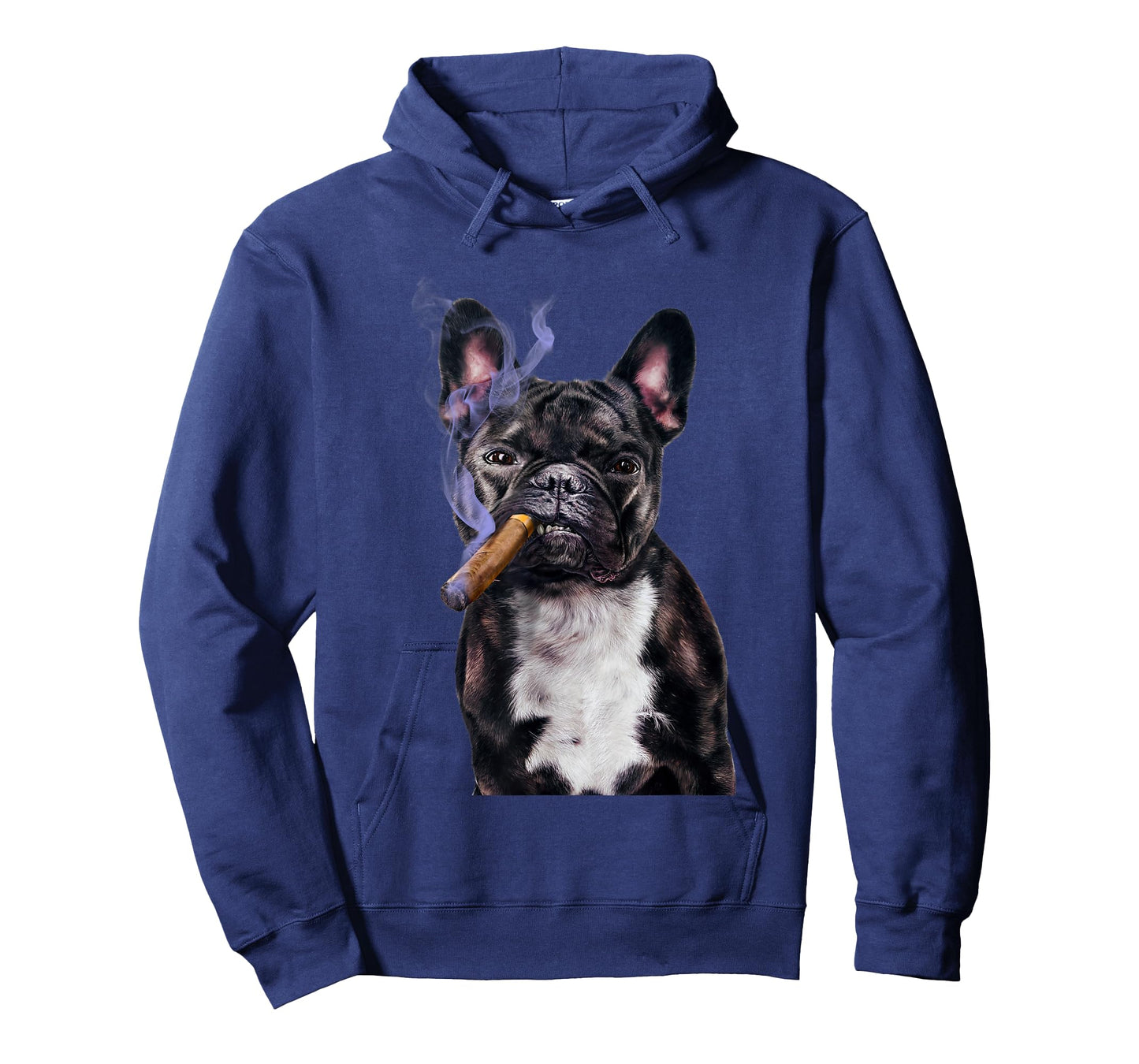 T-Shirt, Gangster French Bull Dog Smoking Cigar, Bad Dog T-Shirt for Men Women