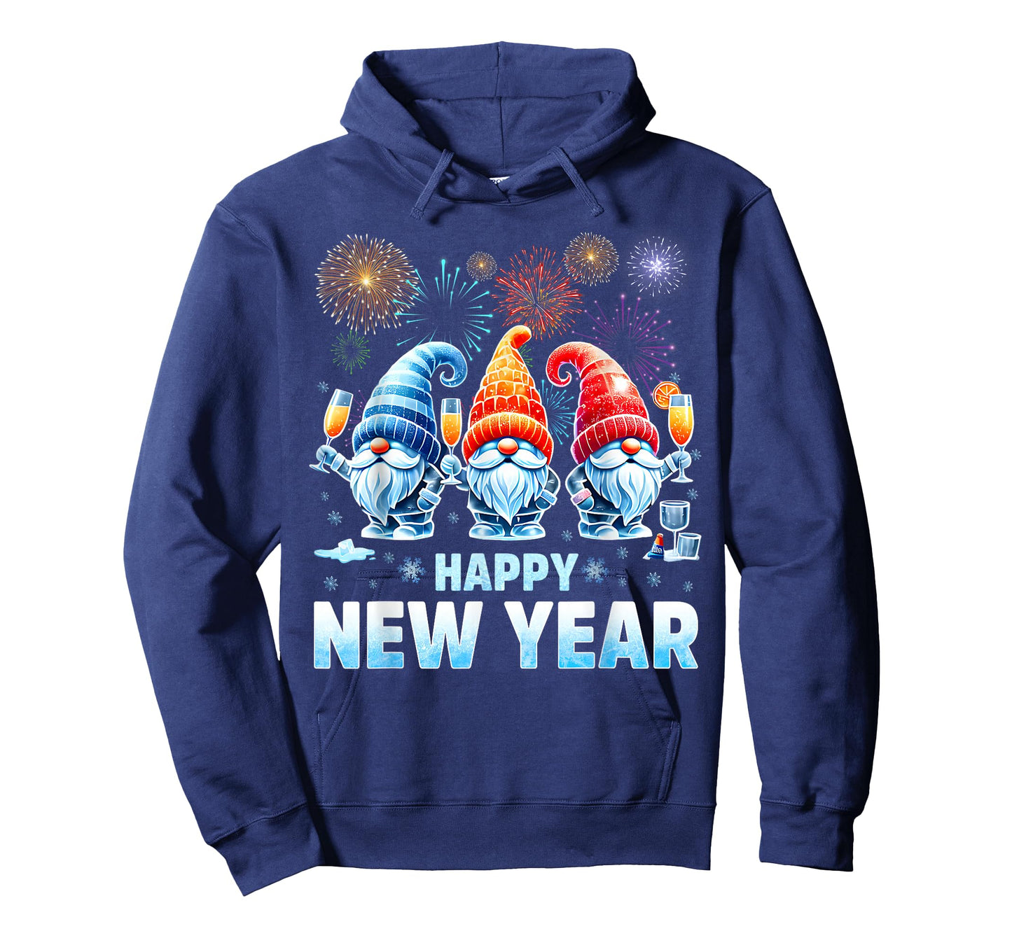 Happy New Year Gnome Drink Firework New Year Eve Women T-Shirt