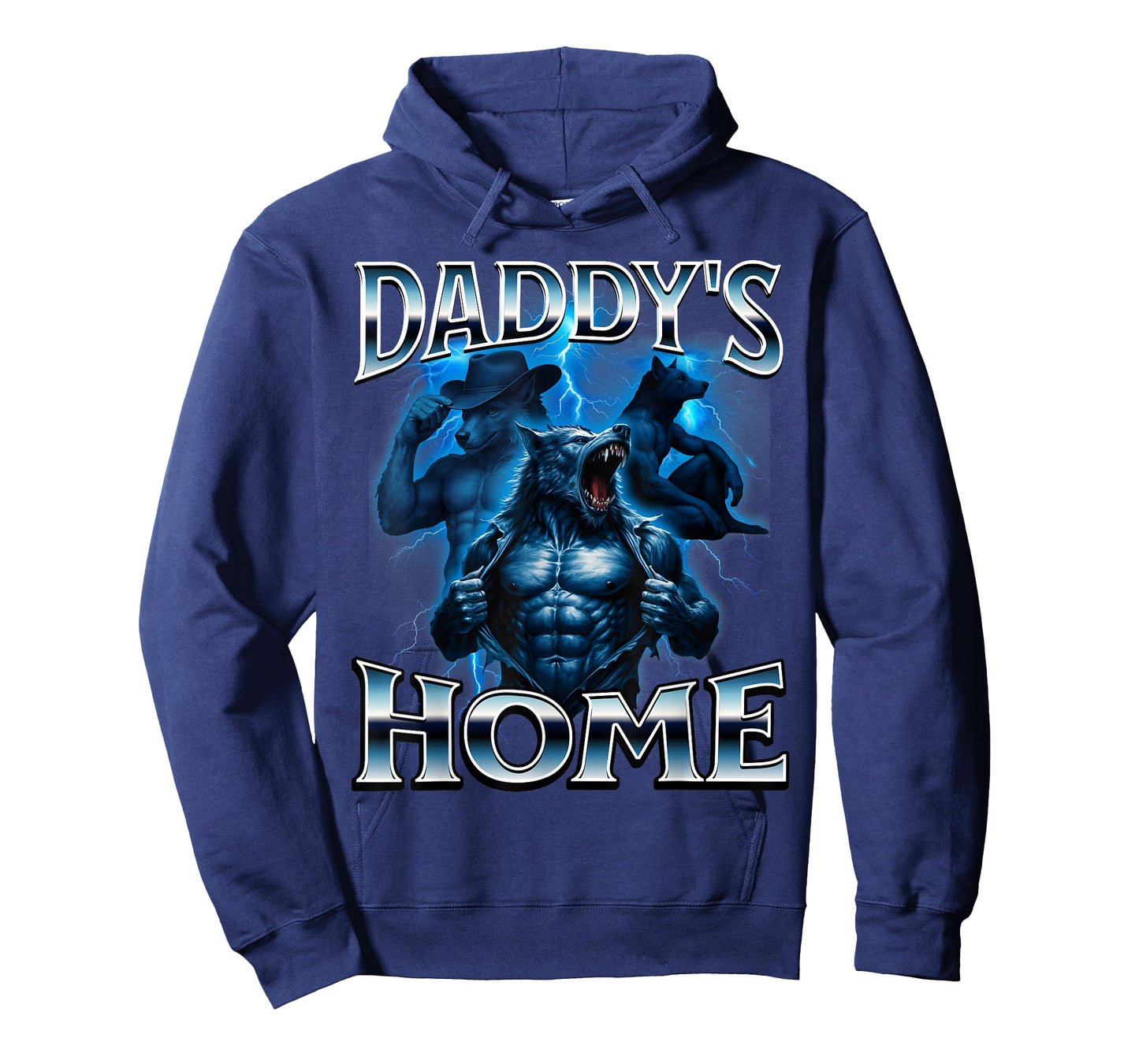 Daddys Home Alpha Male Wolf Meme Funny T-Shirt