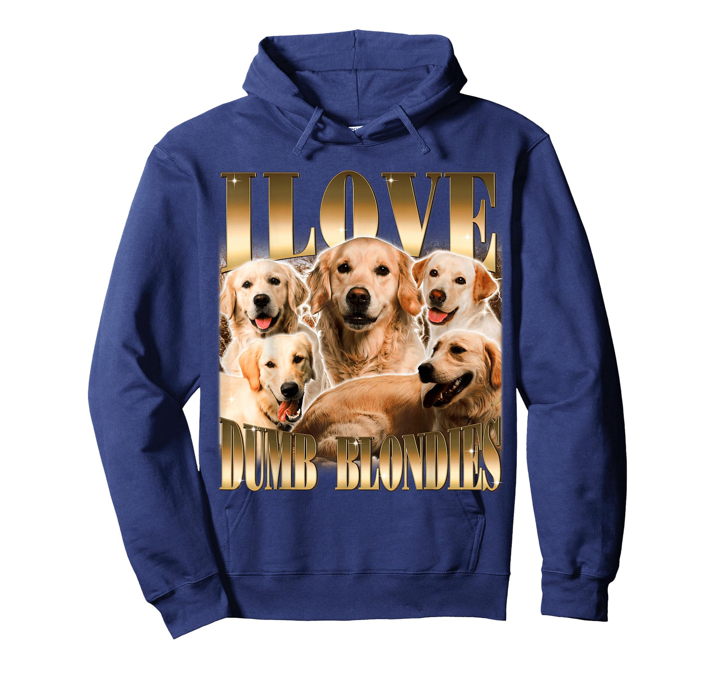 I Love Dumb Blondes Funny Meme Dog Lover T-Shirt
