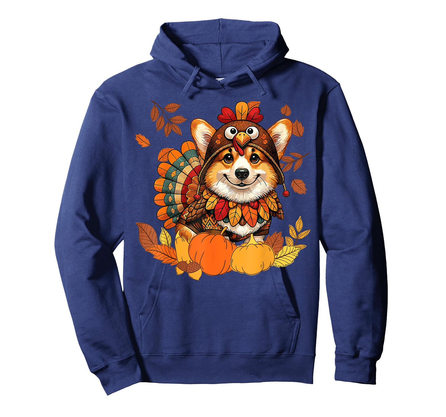 Corgi Dog Turkey Thanksgiving Costume Women Men Kids Toddler T-Shirt