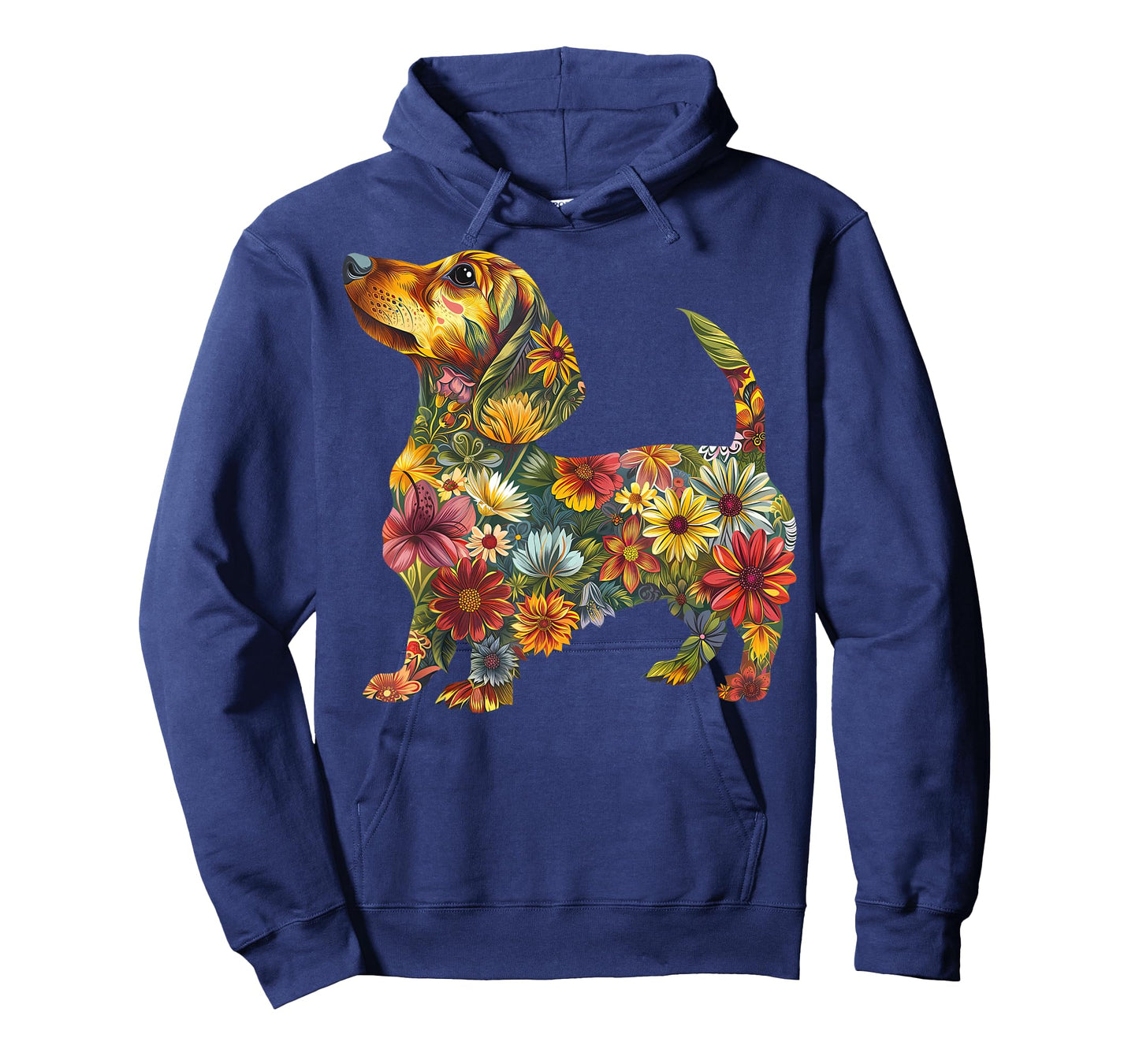 Floral Dachshund Cute Pet Dog Animal Lover Doxie Mama Women T-Shirt