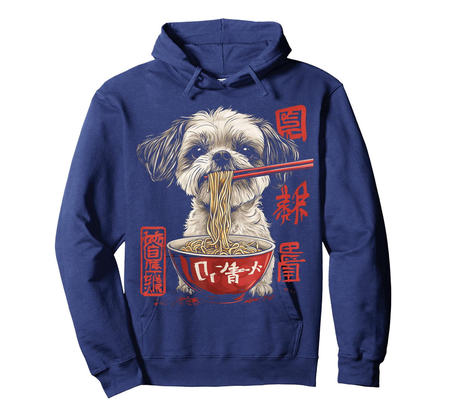 Shih Tzu Dog Eating Ramen Noodle T-Shirt