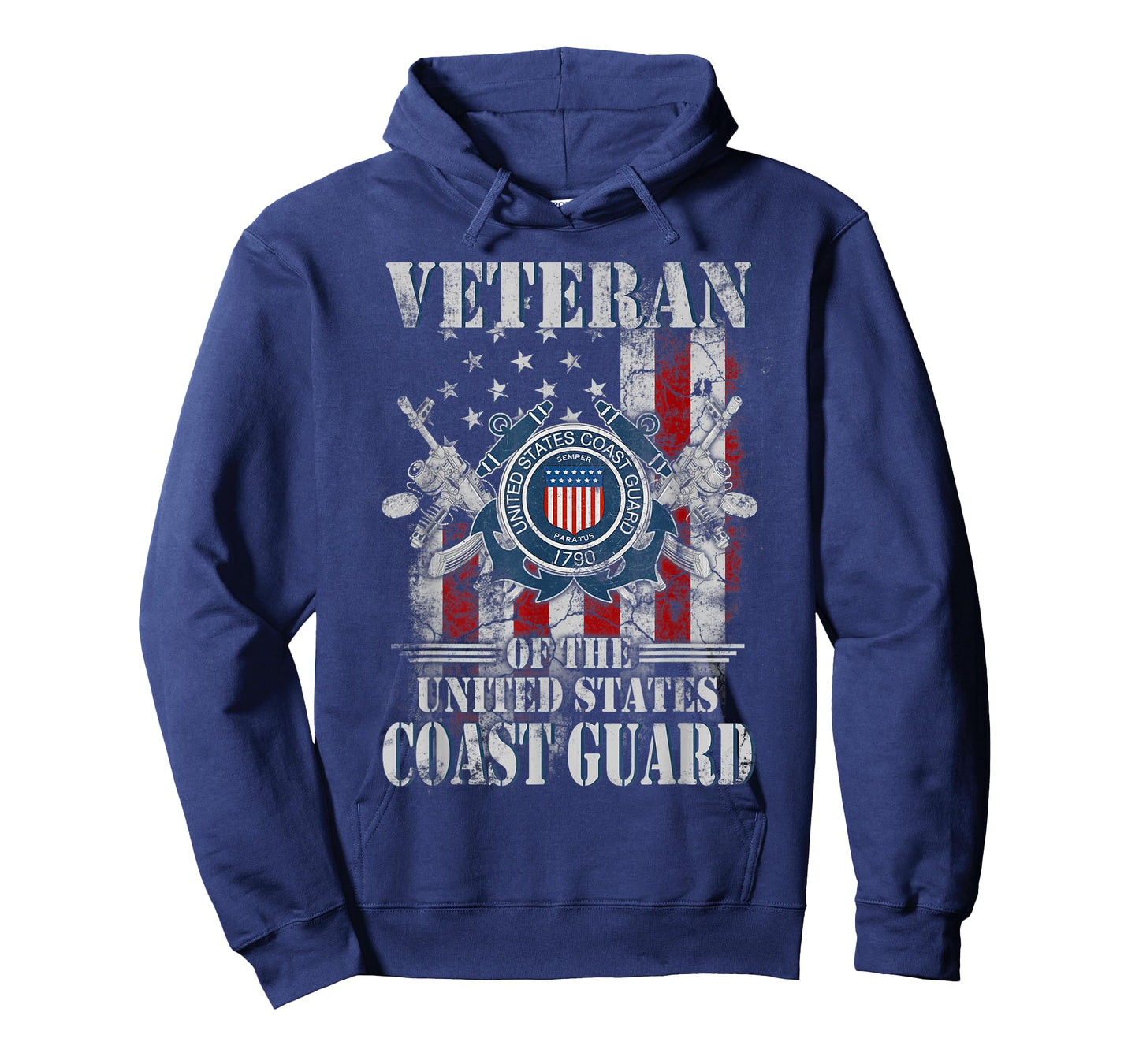 Proud US Coast Guard Veteran Vintage Black 3X-Large Classic Fit Crew Neck Short Sleeve T-Shirt