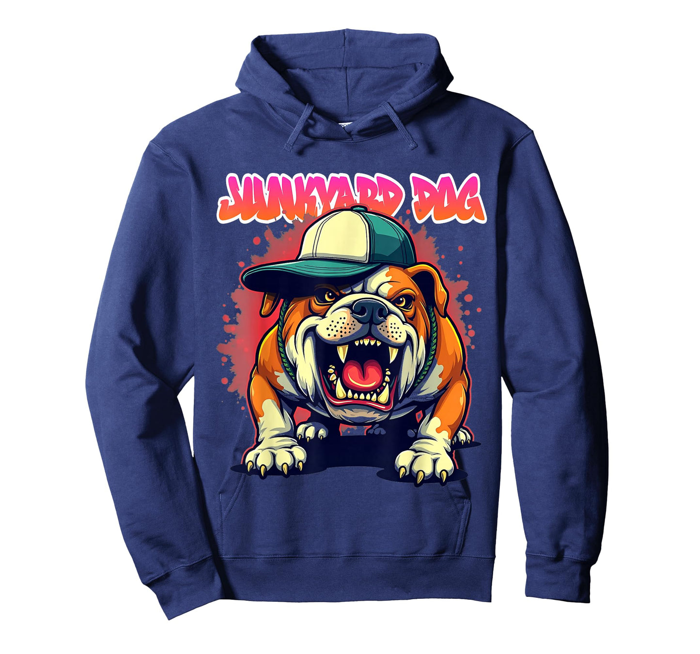 Junkyard Dog Bulldog Hip Hop Urban Streetwear Graffiti T-Shirt