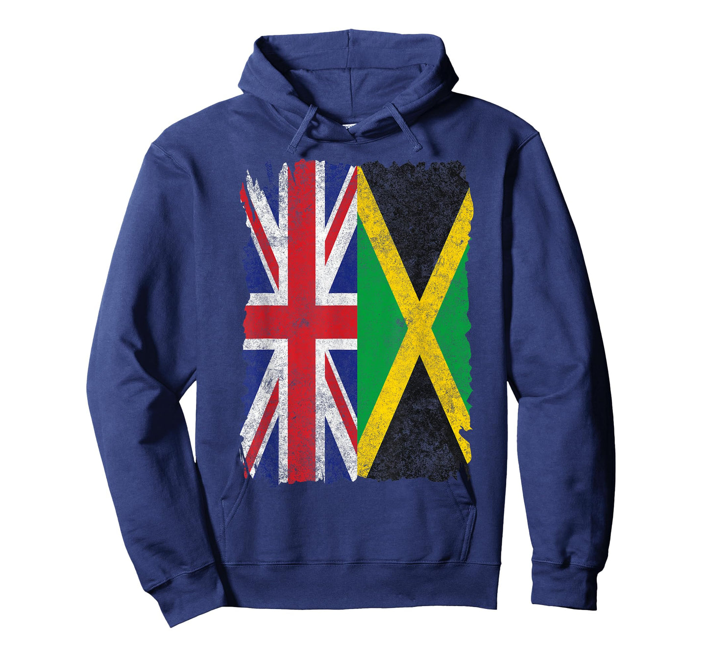Half Britain And Jamaican British UK Jamaica Flag Men Women T-Shirt