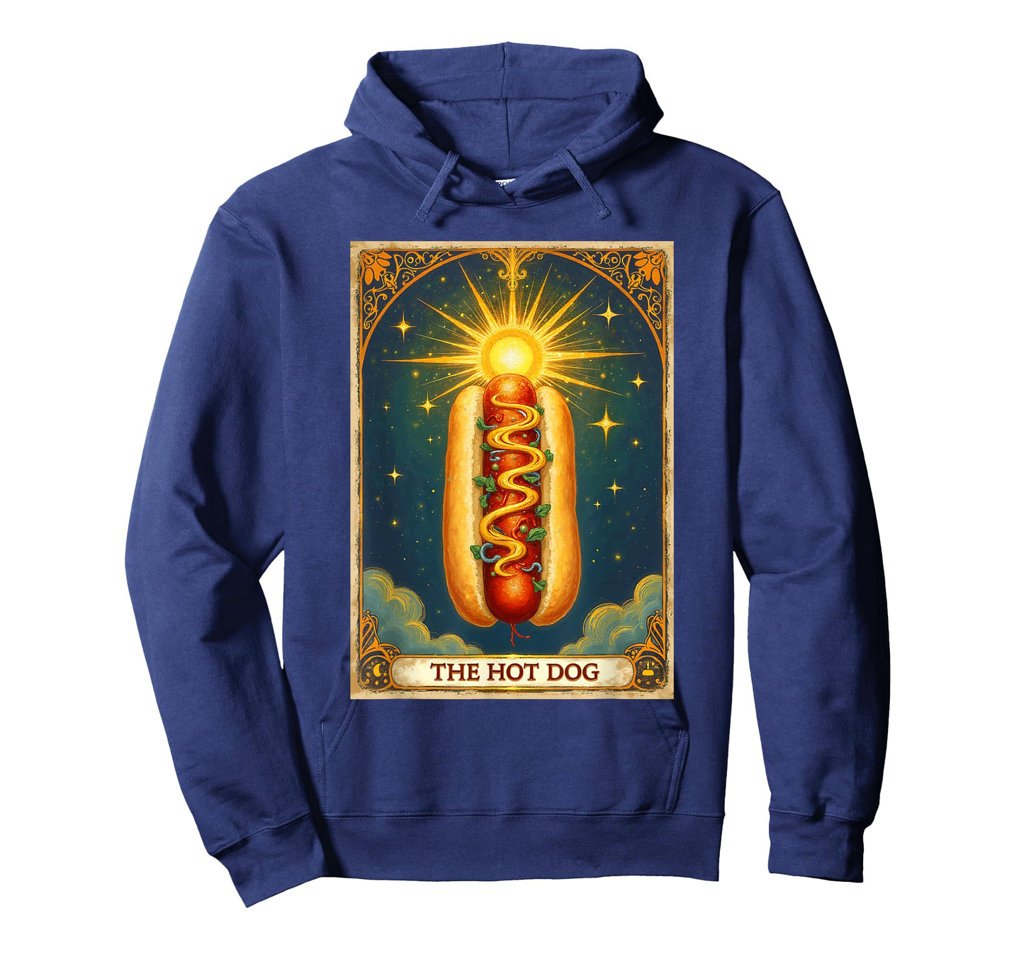 Hot Dog Bun Foodie Fast Food Lover The Hot Dog Tarot Card T-Shirt