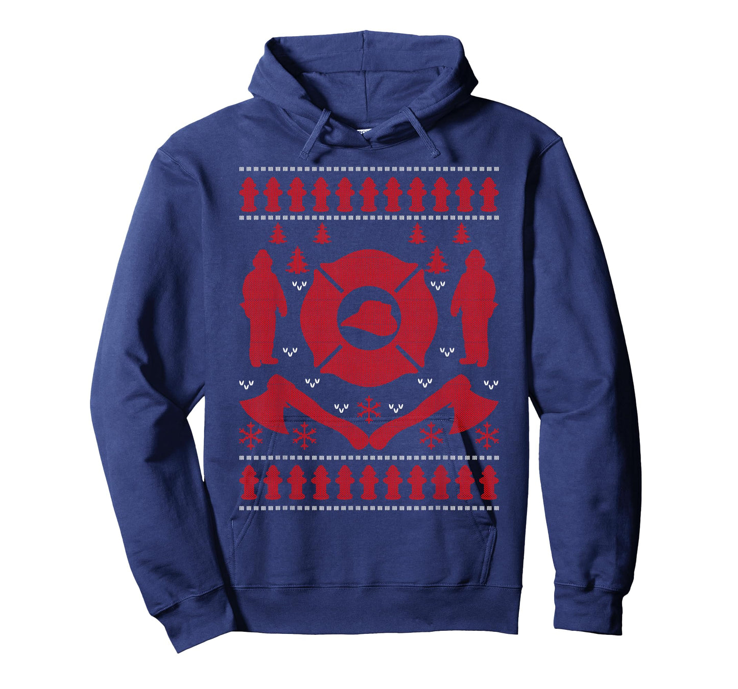 Firefighter Christmas Ugly Sweater Shirt | Gifts for Firemen T-Shirt