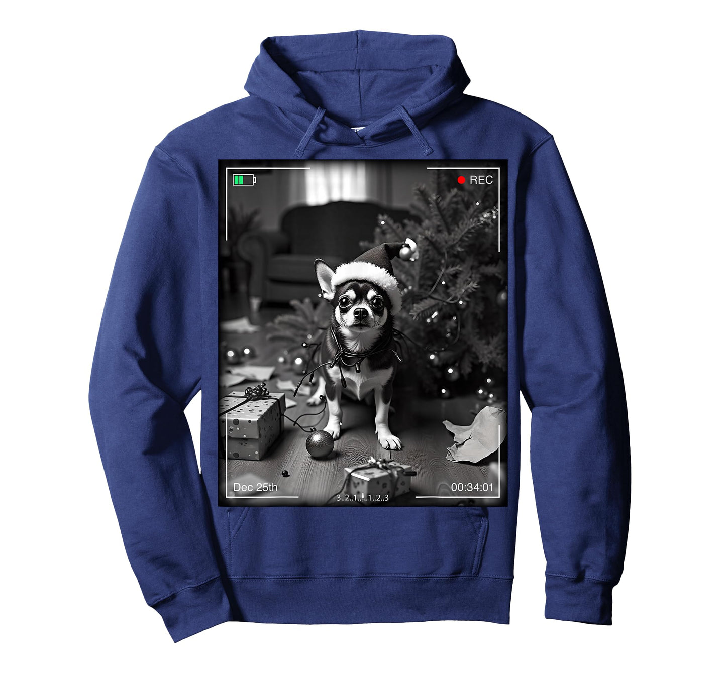 Christmas Chihuahua Caught On Camera T-Shirt
