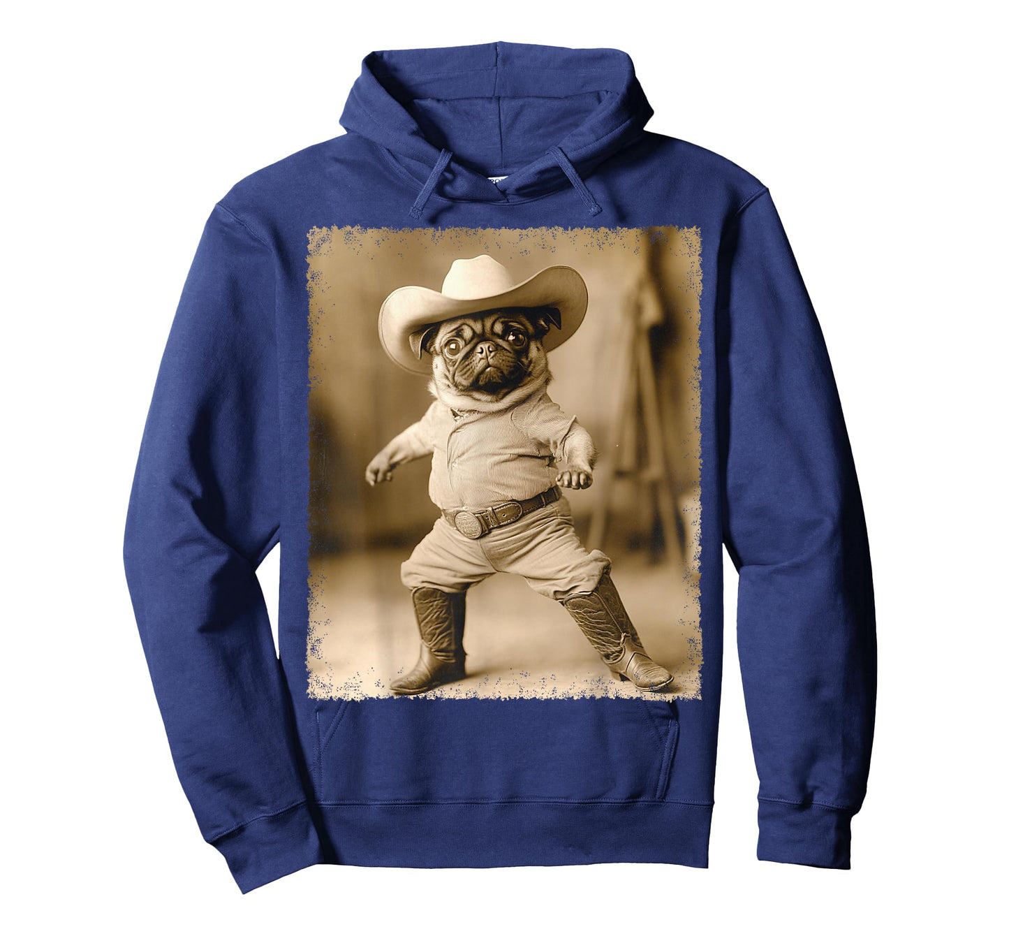 A Pug Cowboy T-Shirt