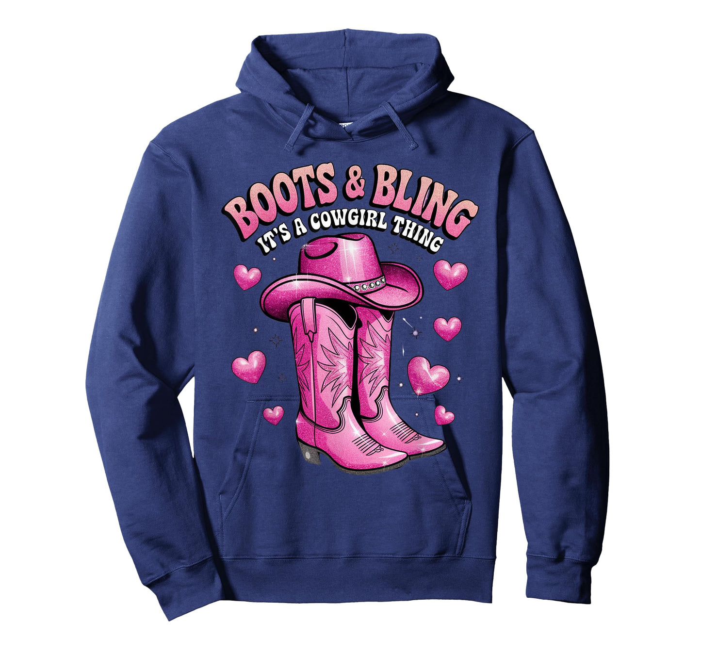 Boots and Bling its a Cowgirl Thing Rodeo Love Country Girls T-Shirt