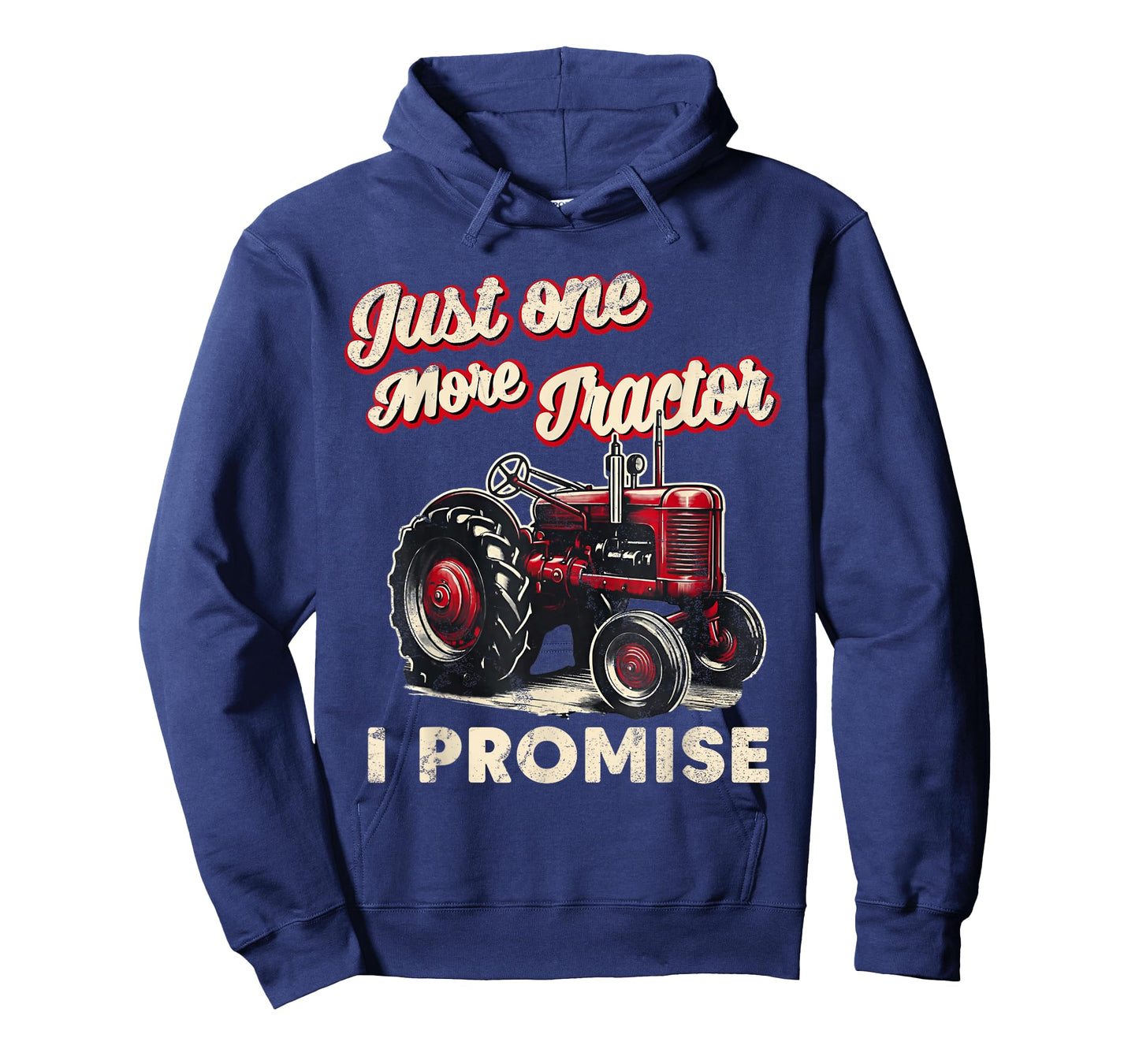 Just One More Tractor I Promise Funny Red Farm Gift Retro T-Shirt