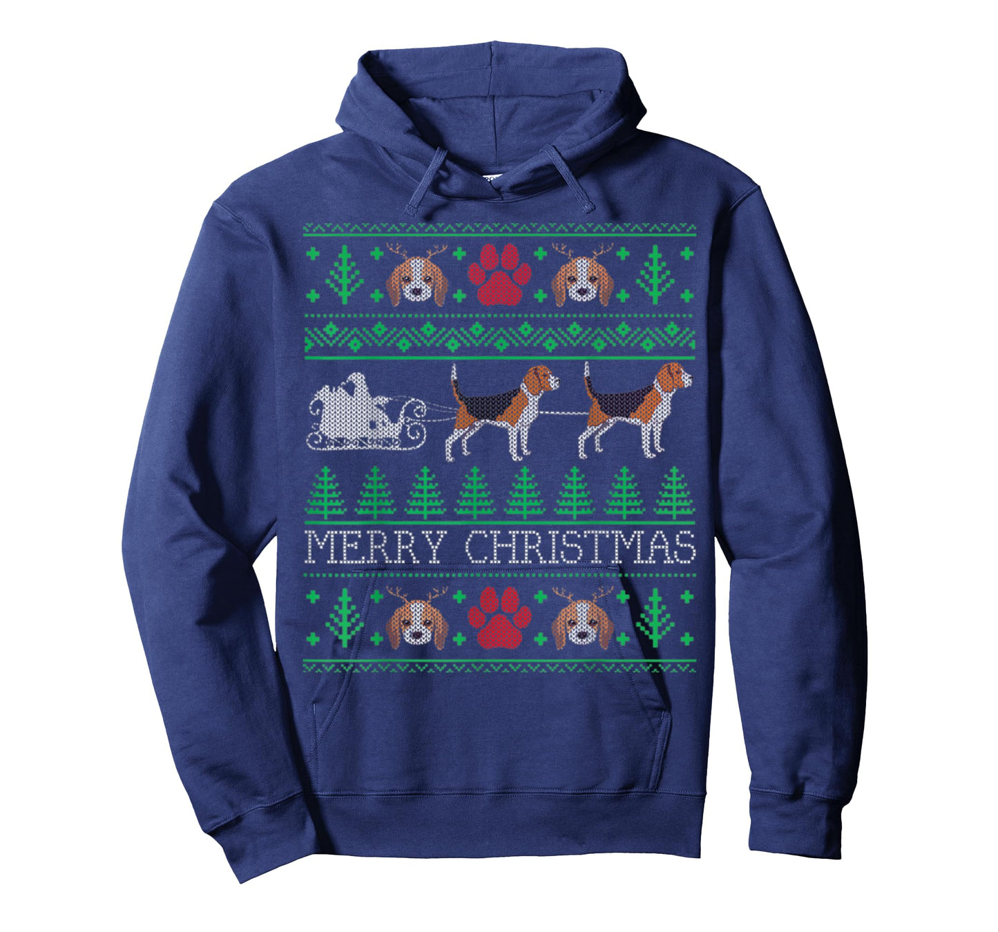 Funny Dog Beagle Ugly Christmas Sweaters Men Women T-Shirt