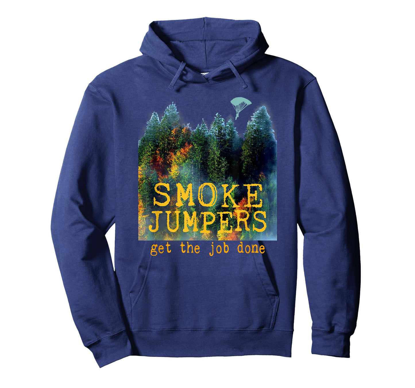 Wildland Firefighter Smokejumpers Thin Red Line Forest Fire T-Shirt
