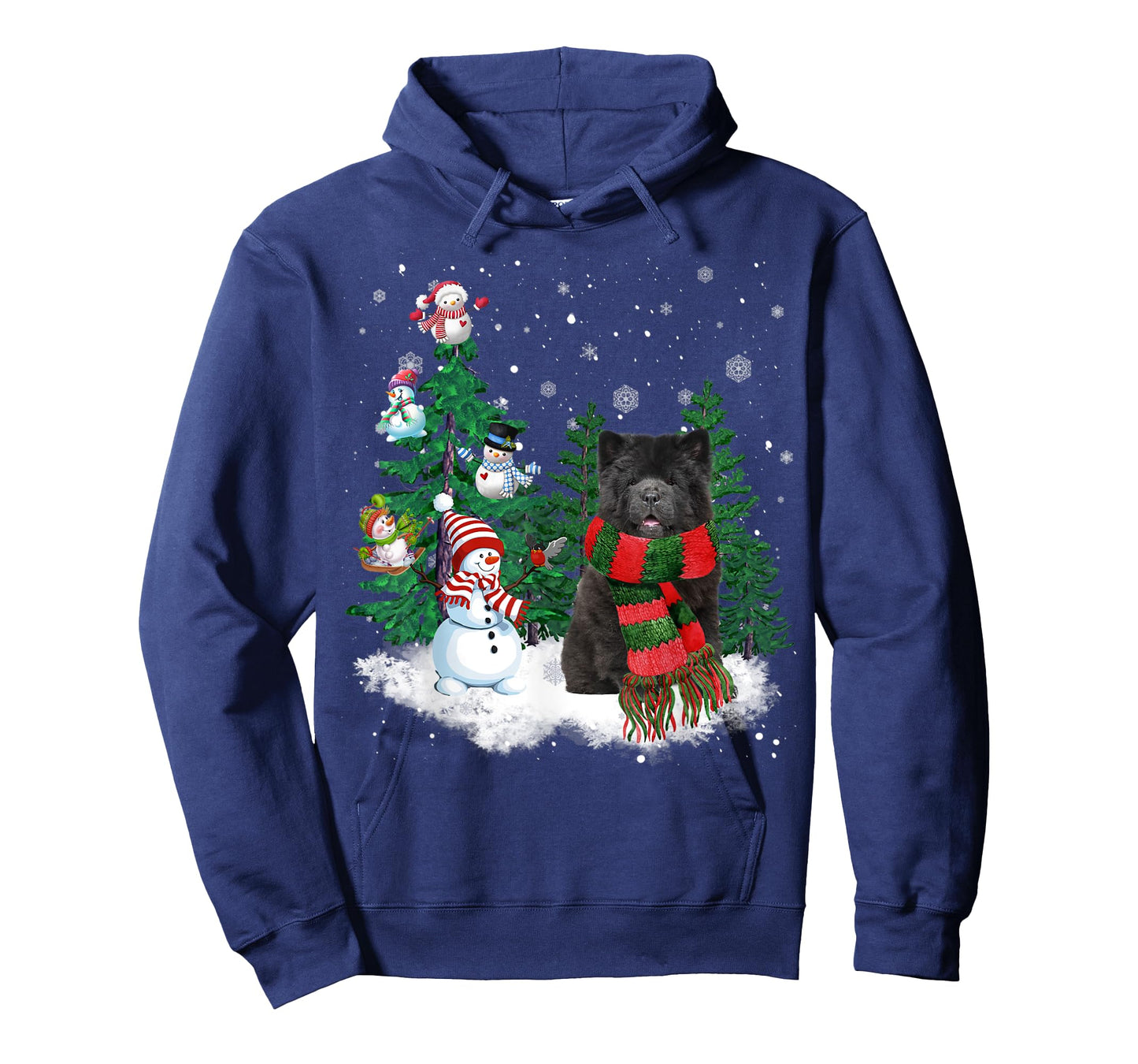 Chow Chow Dog Christmas Snowman Xmas Tree Pajama T-Shirt