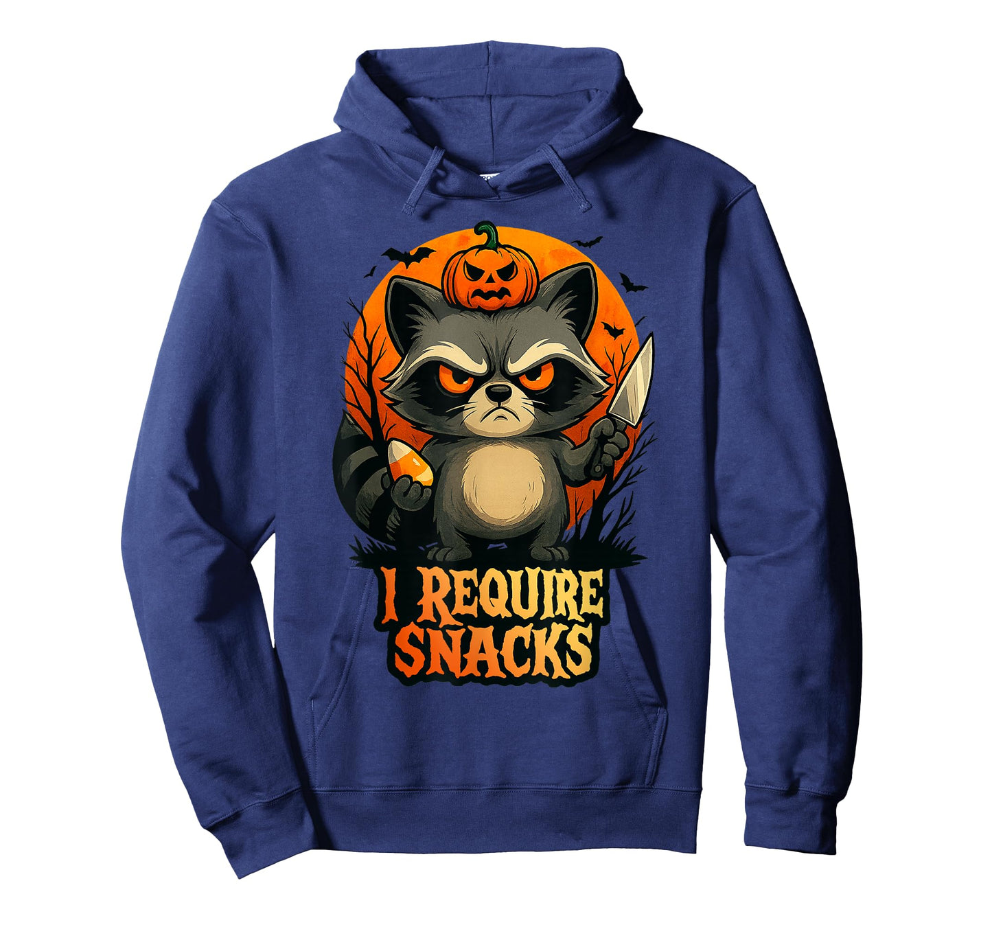 I Require Snacks Funny Raccoon Lovers Halloween Costume T-Shirt