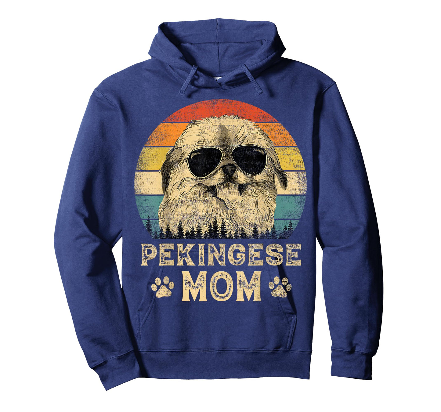 Vintage Pekingese Mom Dog Lovers Mother's Day Men Women T-Shirt
