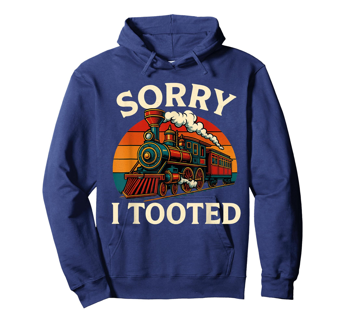 Sorry I Tooted Funny Train Flatulence Joke Retro Design T-Shirt