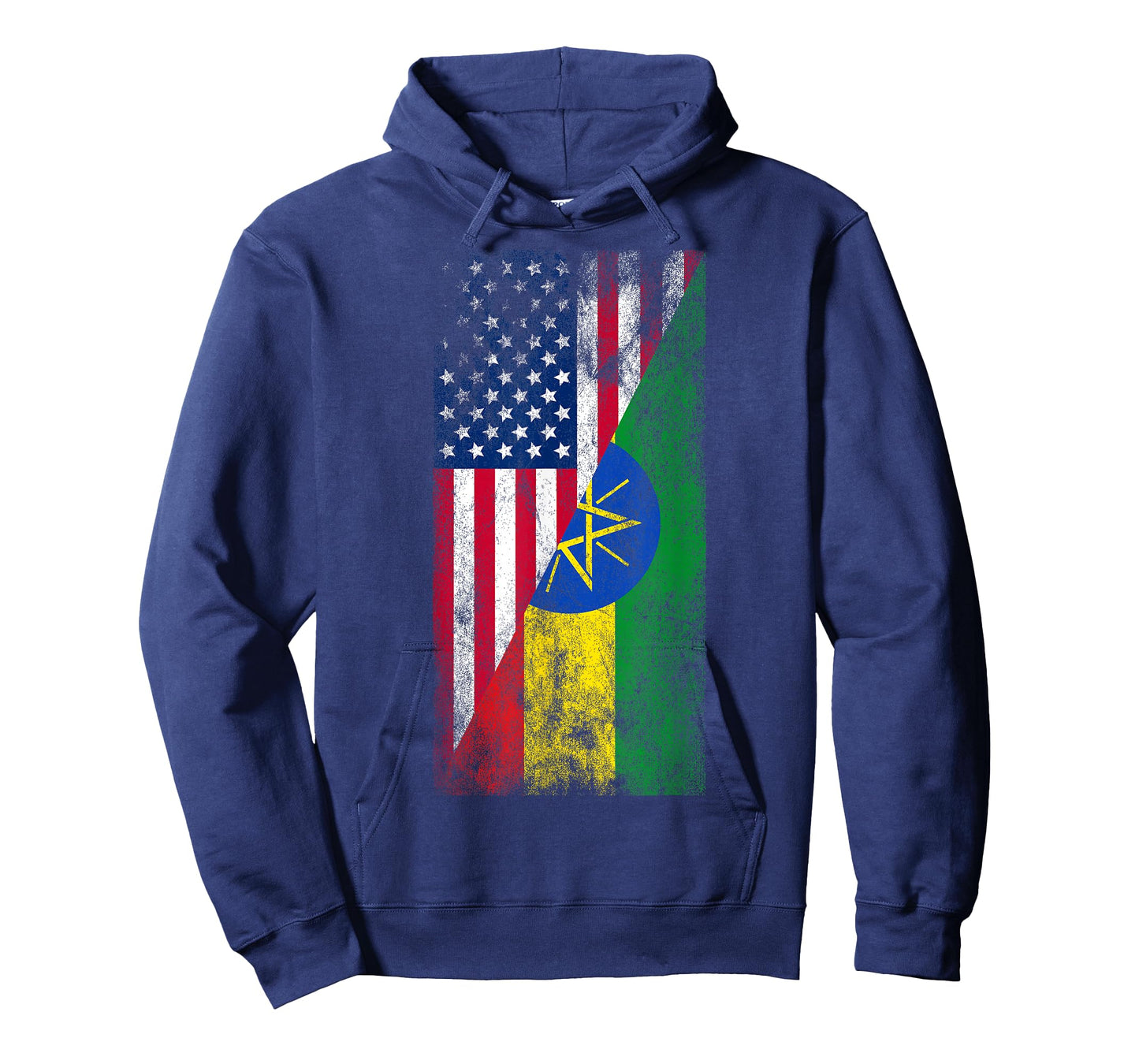 USA & Ethiopia Flags - United States of America, Ethiopian T-Shirt