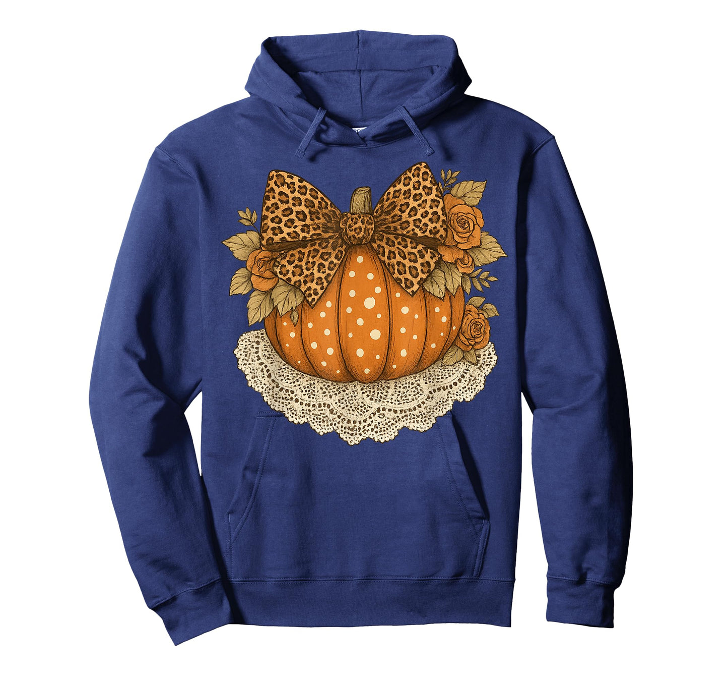 Pumpkin Season Thanksgiving Coquette Bow Autumn Fall Leaves T-Shirt