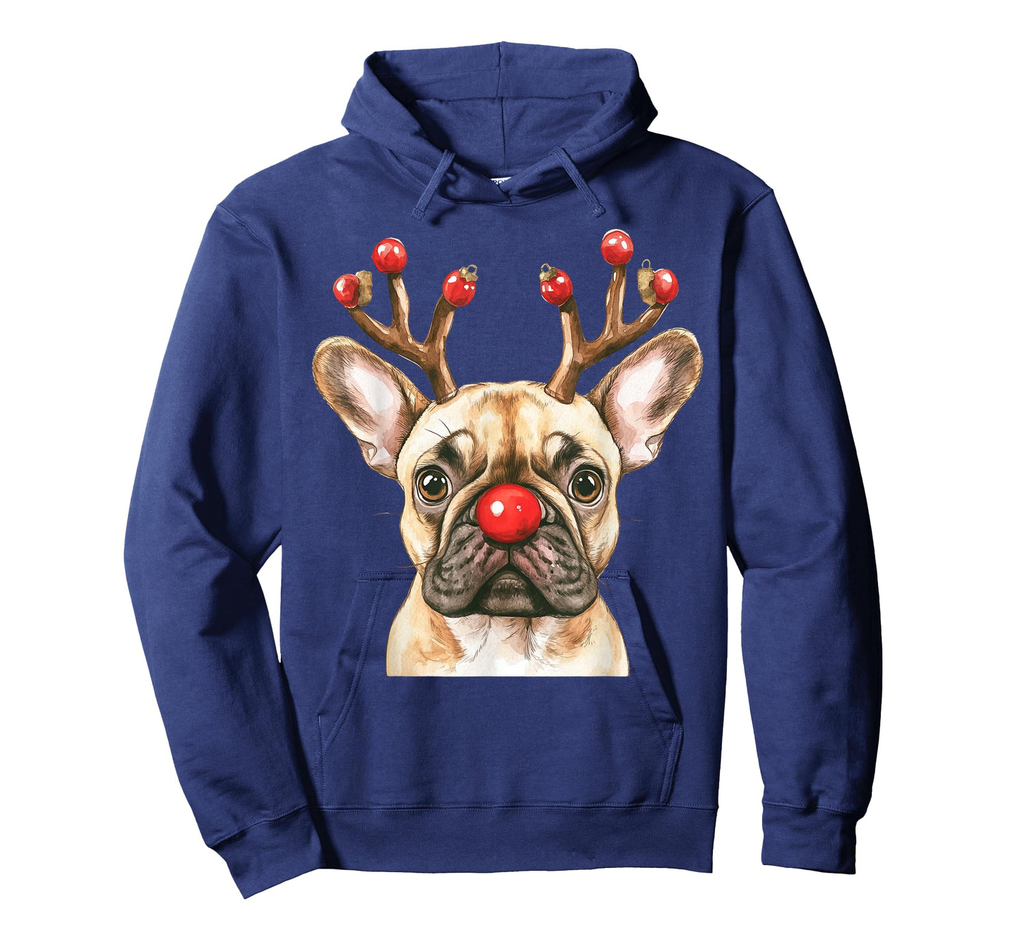 French Bulldog Reindeer Christmas Lights Dog Lover Xmas T-Shirt