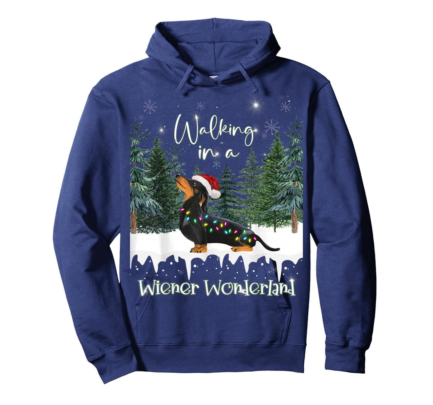 Walking in A Wiener Wonderland Dachshund T-Shirt