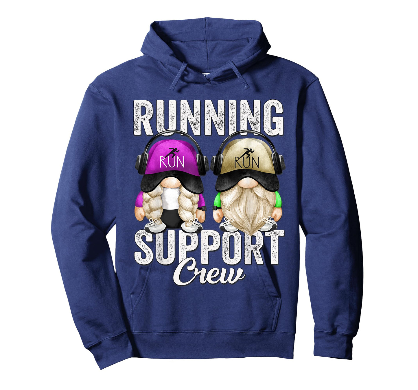 Funny Running Support Crew Gnomies For Half Marathon Runners T-Shirt